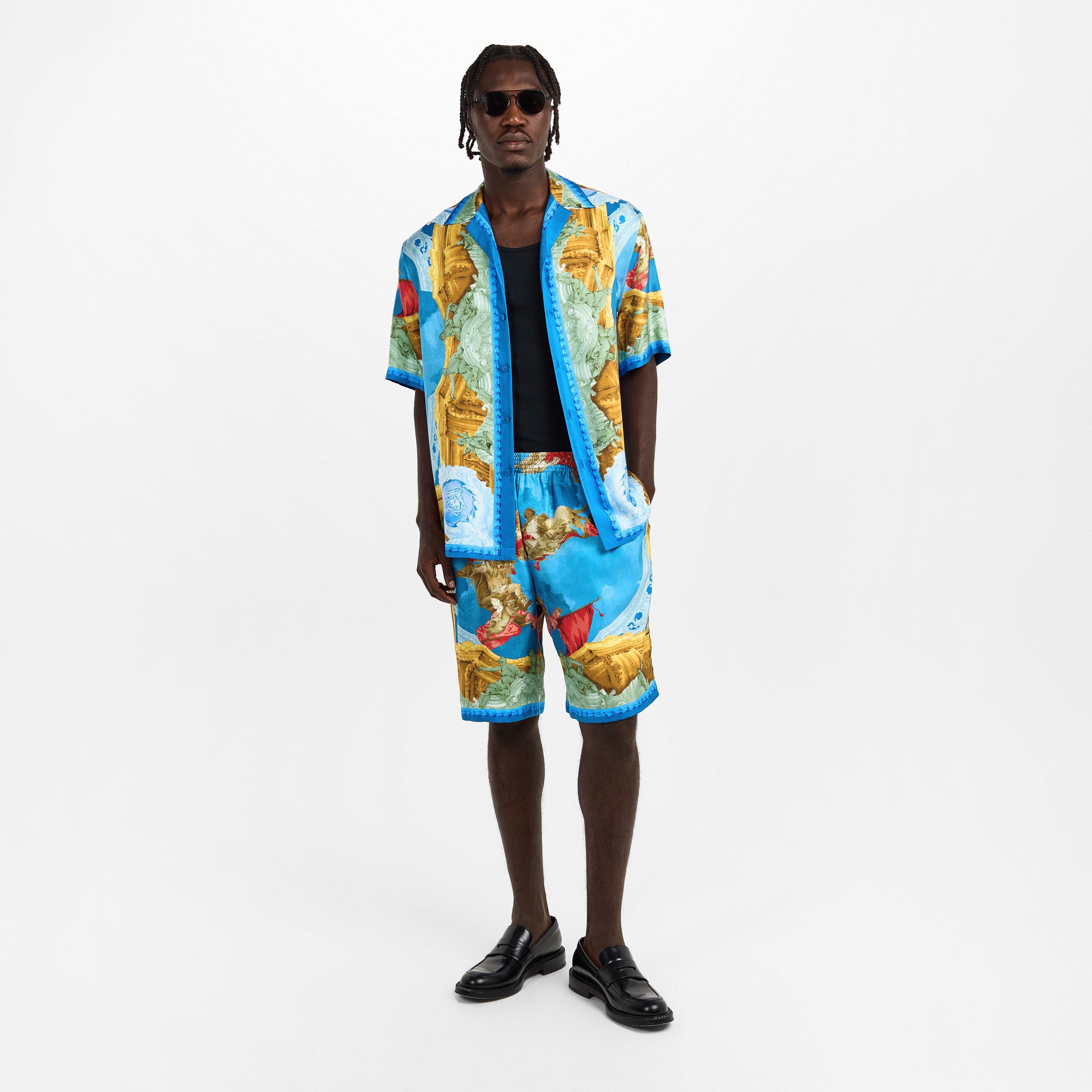 Multi - Versace - Men's Woven Tracksuit Shorts - 6