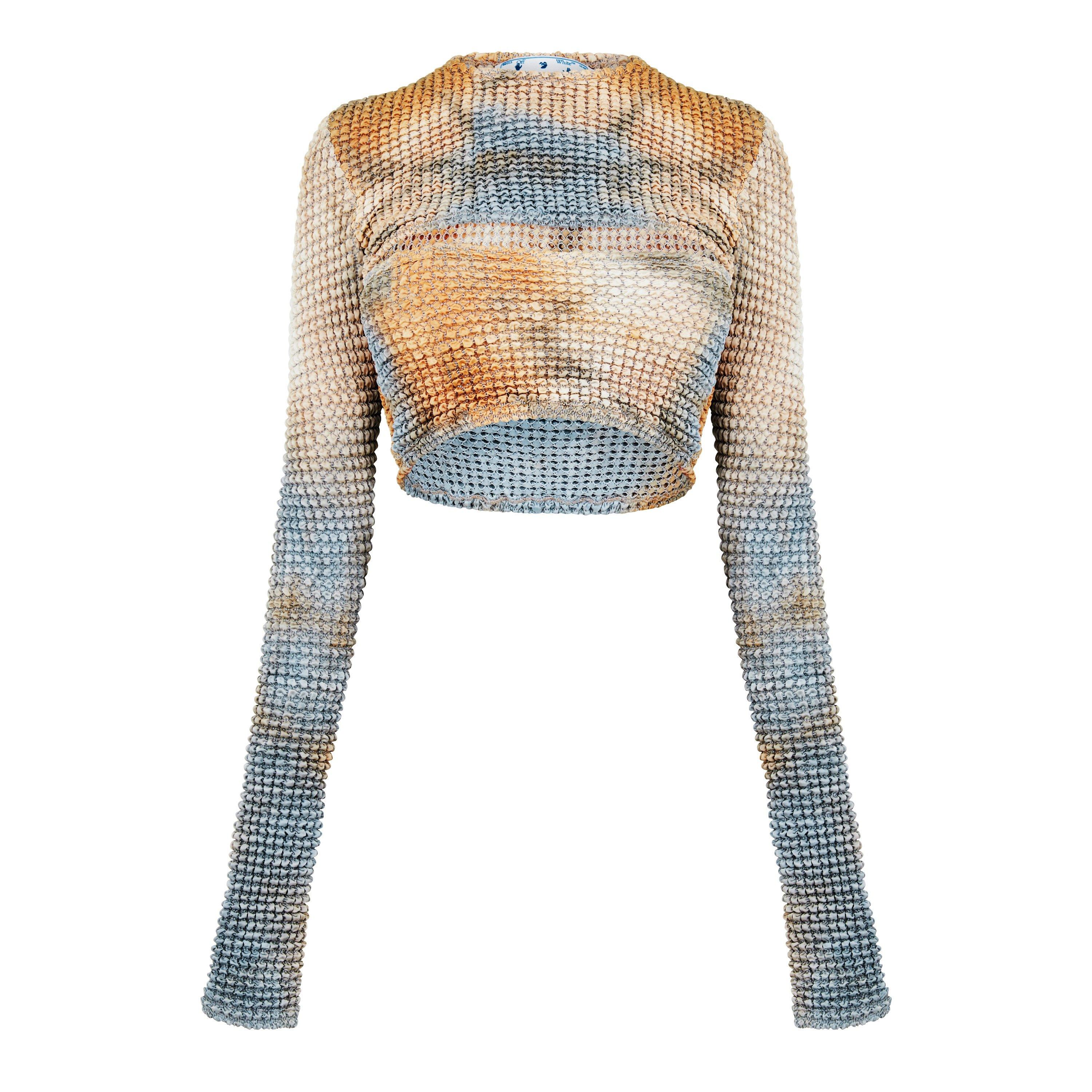 Camel 6200 - Off White - Women's Tie Dye Double Crop Top, Tie-Dye Design - 4