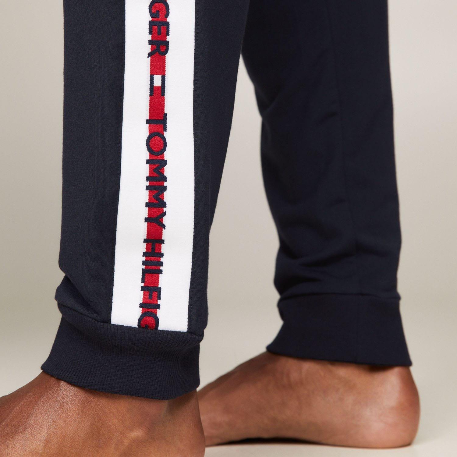 Blue - Tommy Hilfiger - Repeat Logo Track Pants - 5