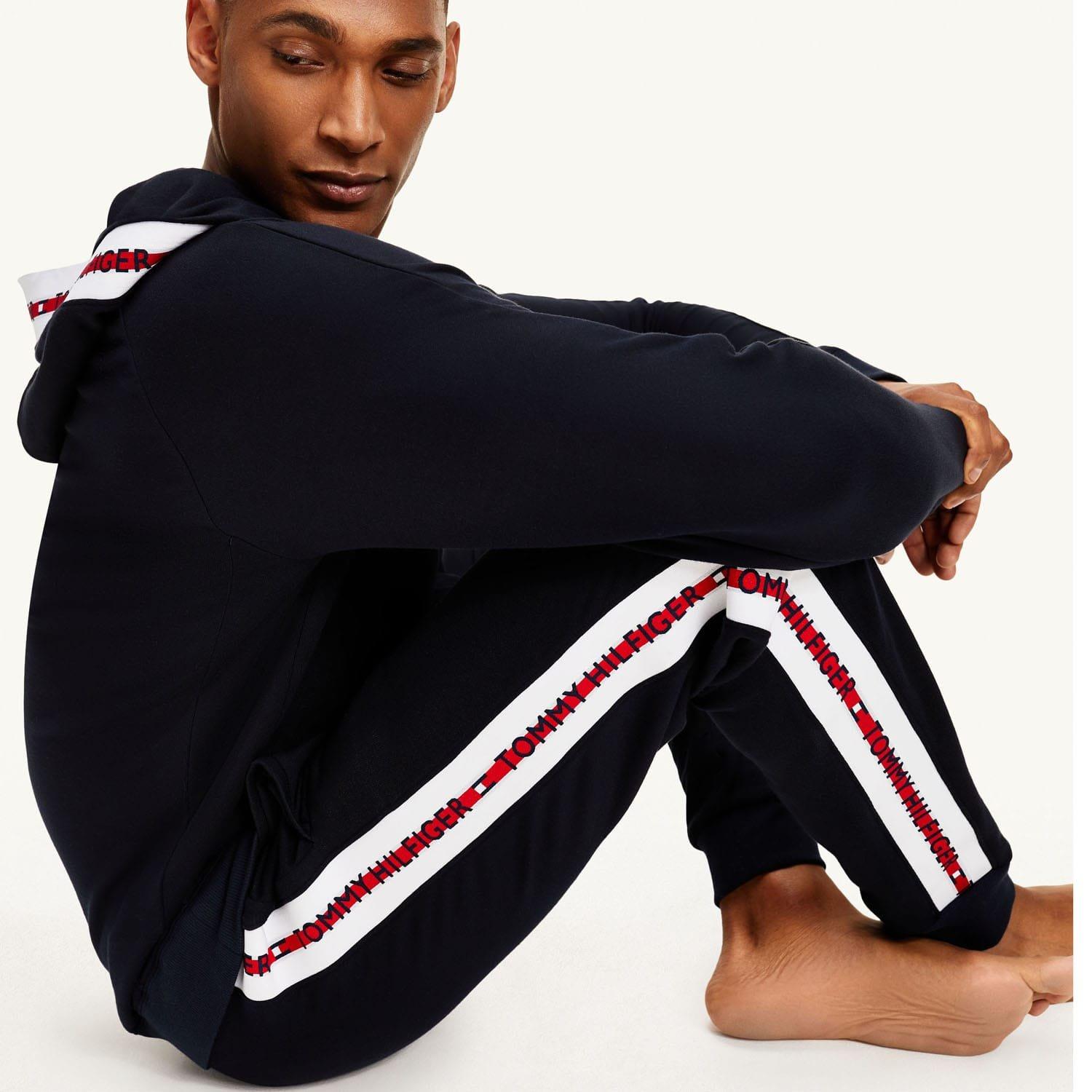 Blue - Tommy Hilfiger - Repeat Logo Track Pants - 6