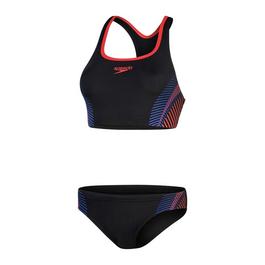 Speedo Allover Logo Bikini Womens