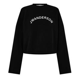 JW Anderson Cropped Knitted Logo Jumper