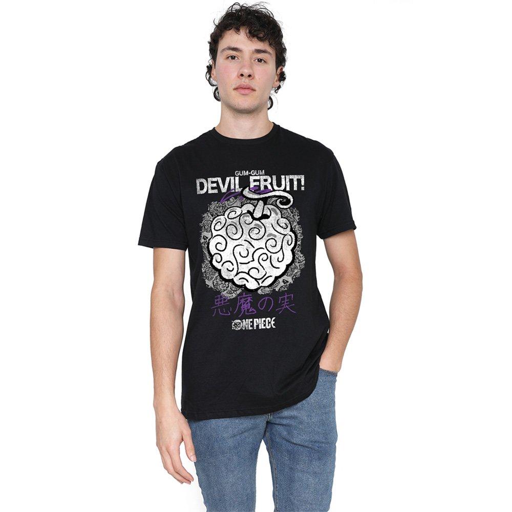 Black - One Piece - One Piece Gumgum Devil Fruit T-Shirt Black - 1