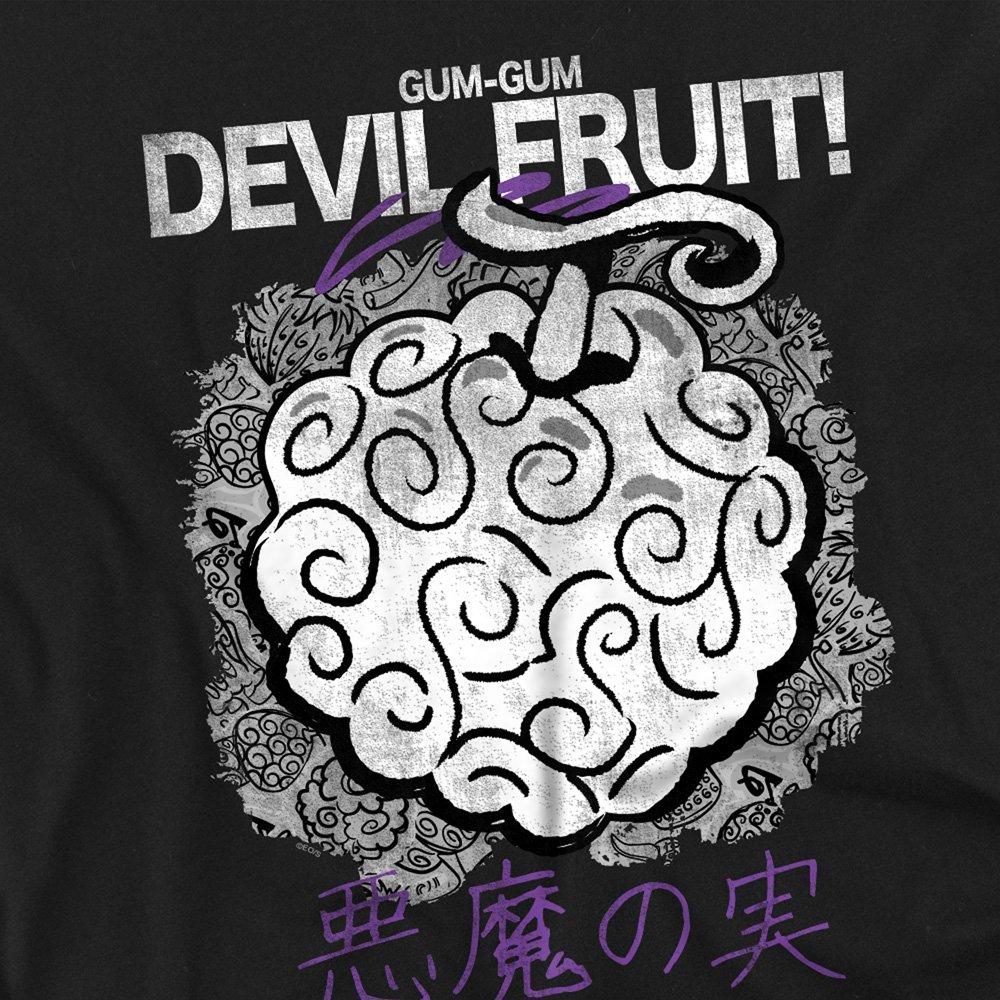 Black - One Piece - One Piece Gumgum Devil Fruit T-Shirt Black - 2