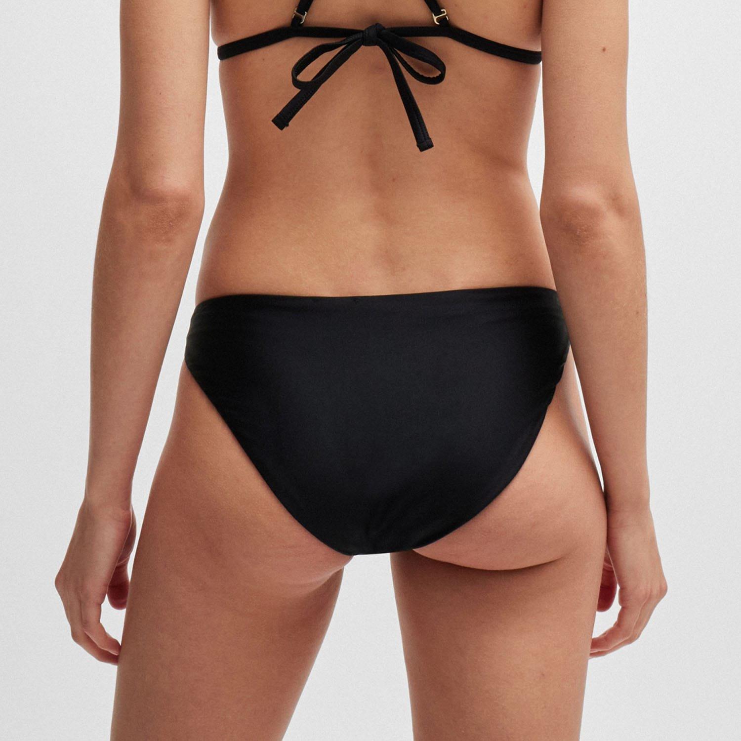 Black - Boss - Bella Logo Charm Bikini Bottoms - 2