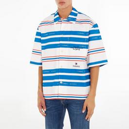 Tommy Jeans Tjcu Stripe Bowling Shirt