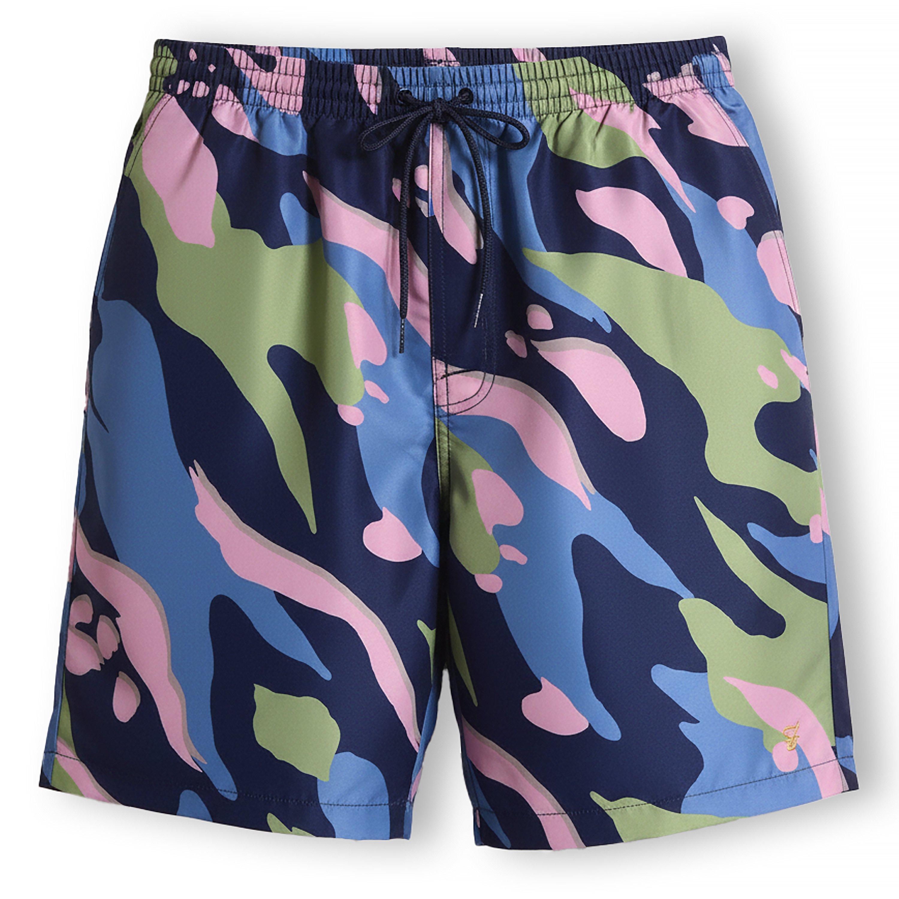 Navy - Farah - Colbert Swim Shorts - 1