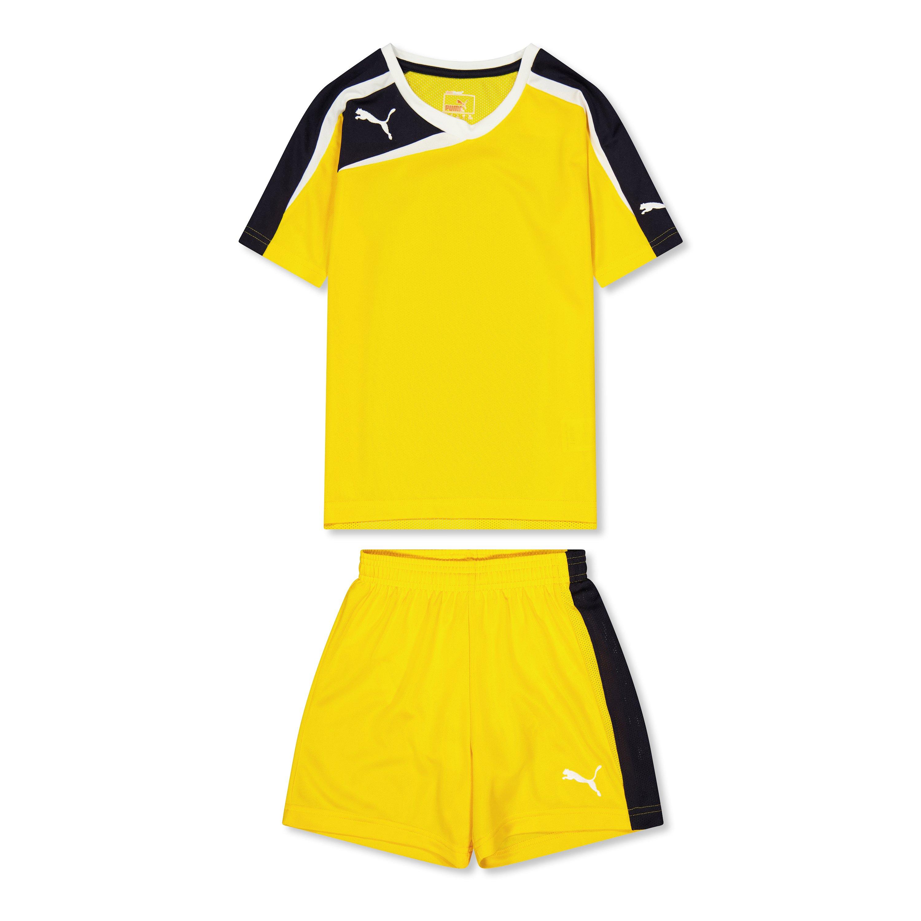 Yellow - Puma - Unisex Kids' Playing Kit Team Top and Trouser Set - 1