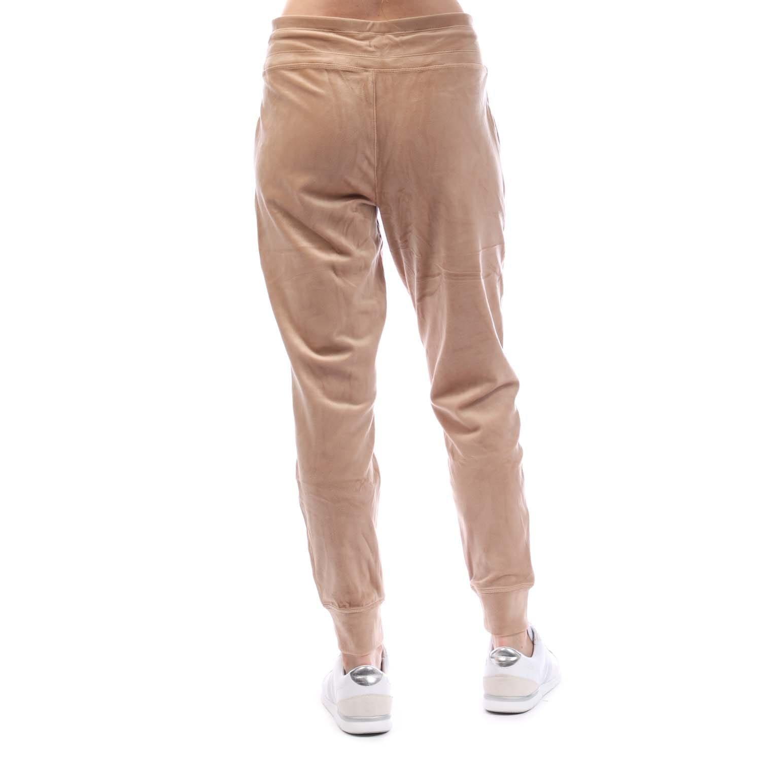 Beige - DKNY - Rhinestone Logo Jog Pants - 4