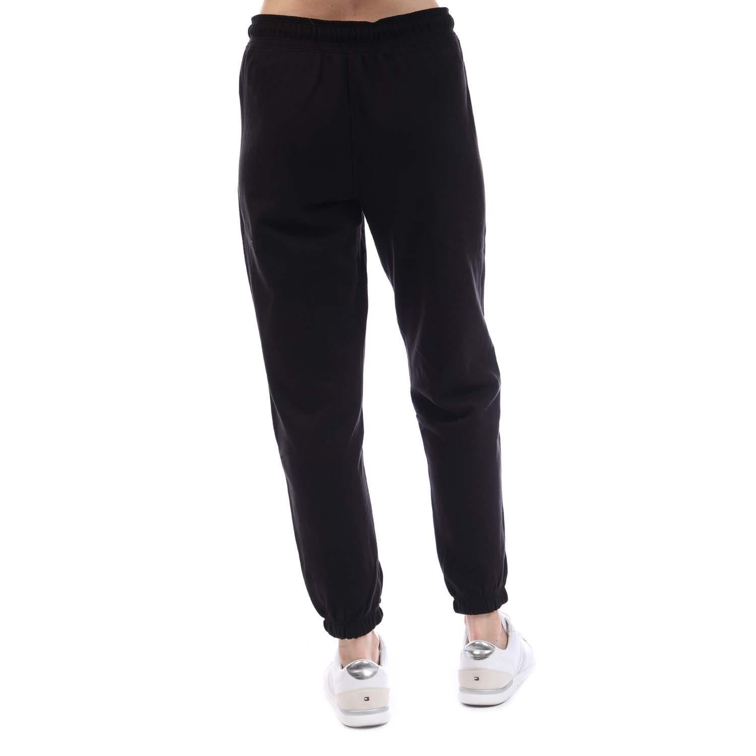 Black - DKNY - Varsity Logo High Rise Cuff Joggers - 3
