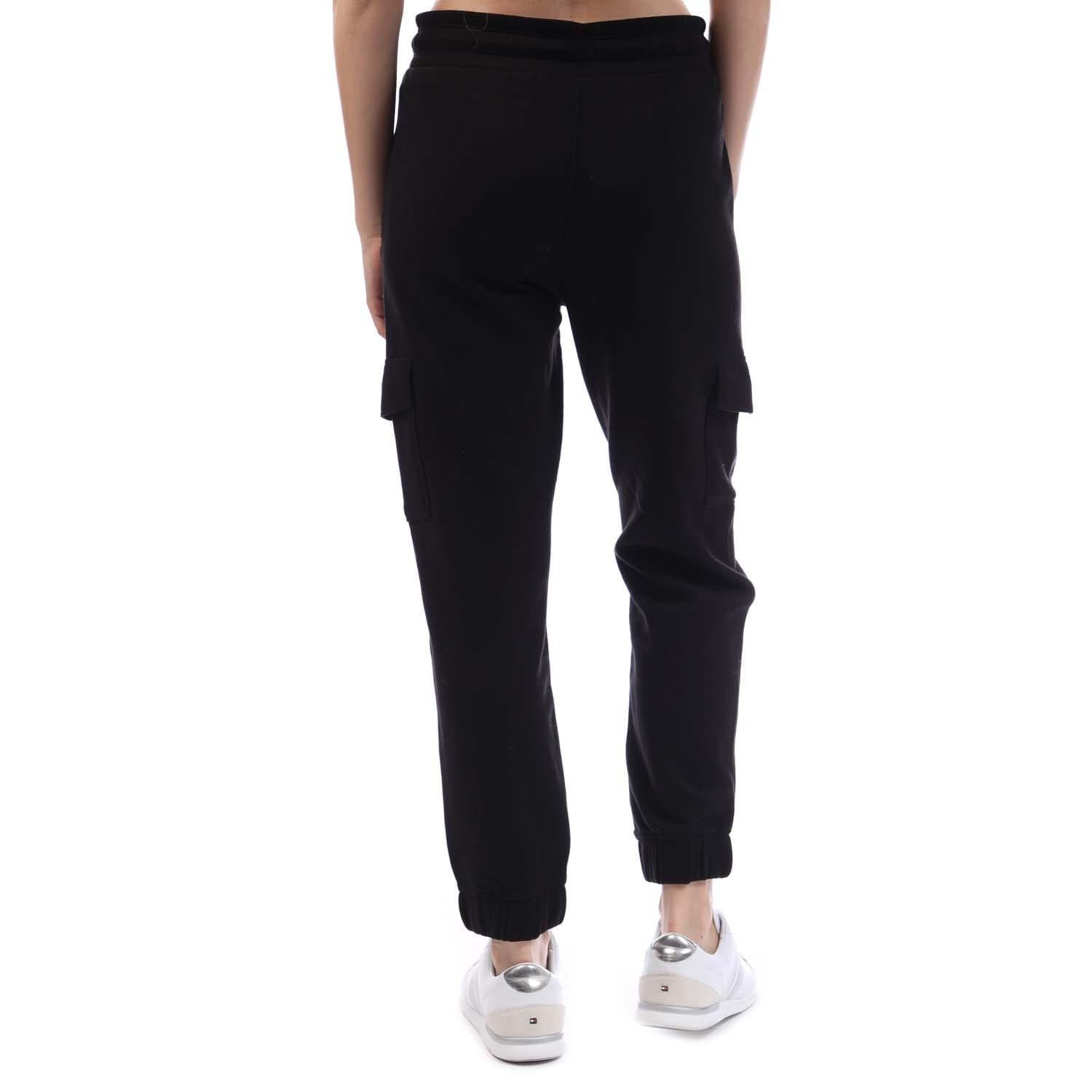 Black - DKNY - Mini Stud Logo Cargo Jog Pant - 4