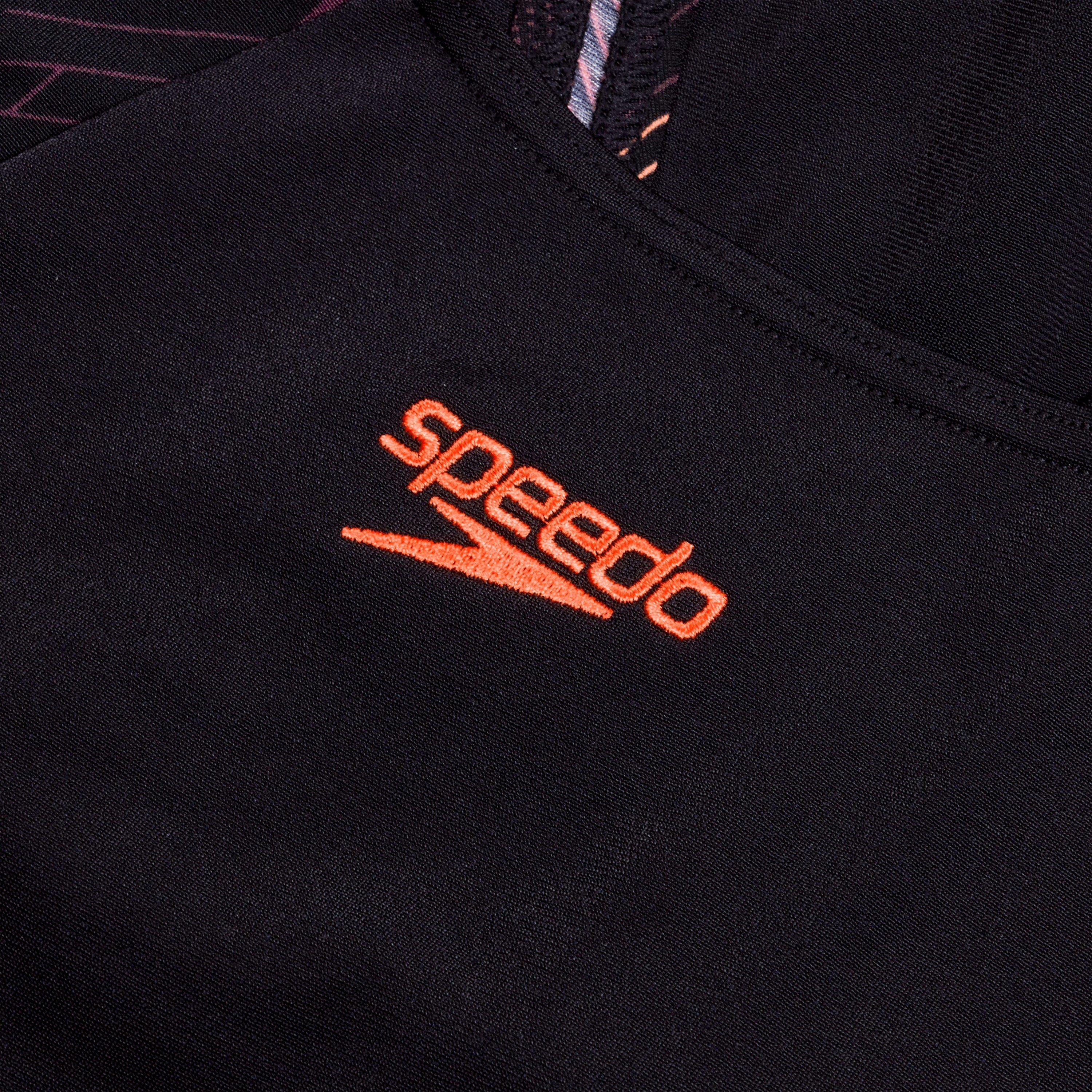 Black - Speedo - Hyperback Splice Muscleback Swimsuit - 4