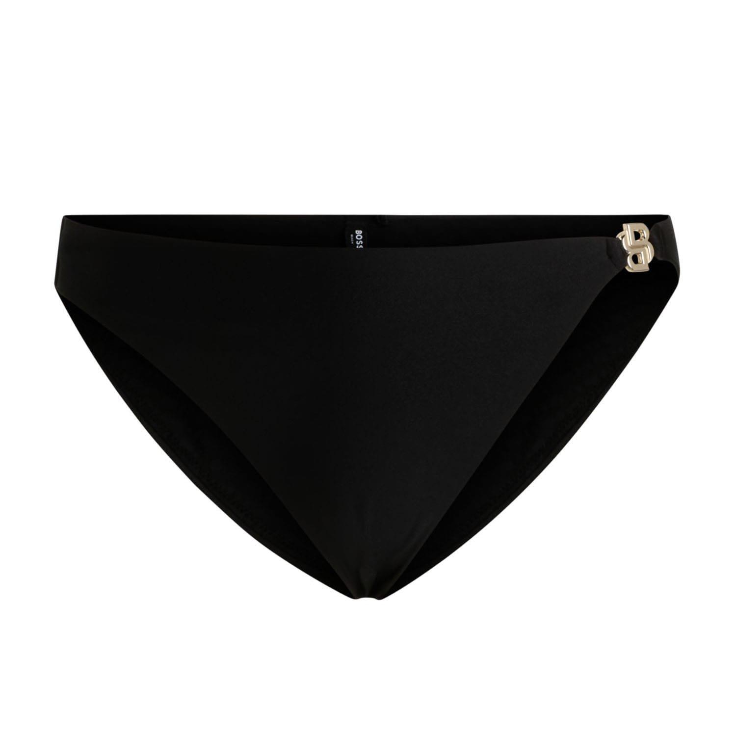 Black - Boss - Double B Monogram Fully Lined Bikini Bottoms - 4