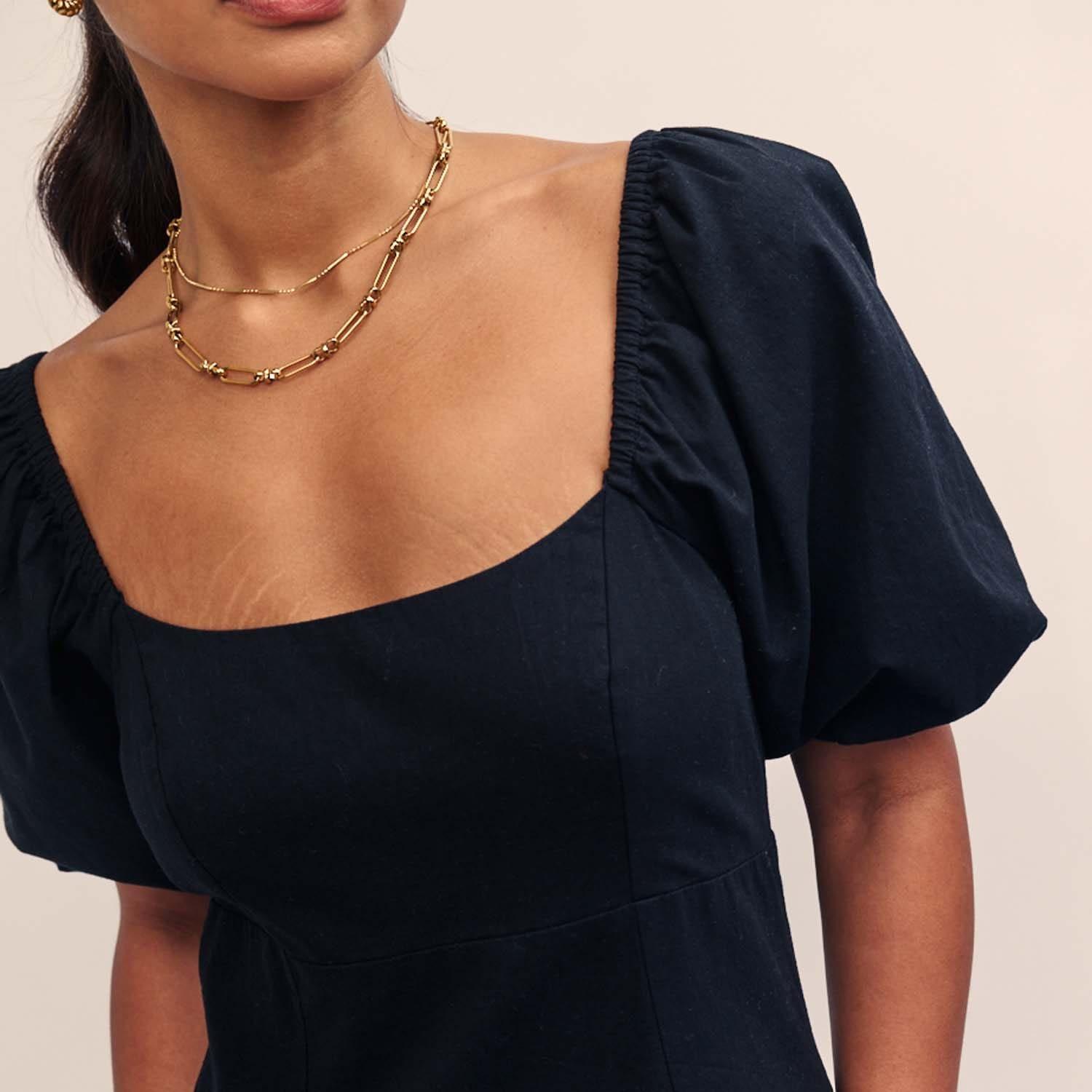 Black - Nobodys Child - Talitha Midi Dress - 5