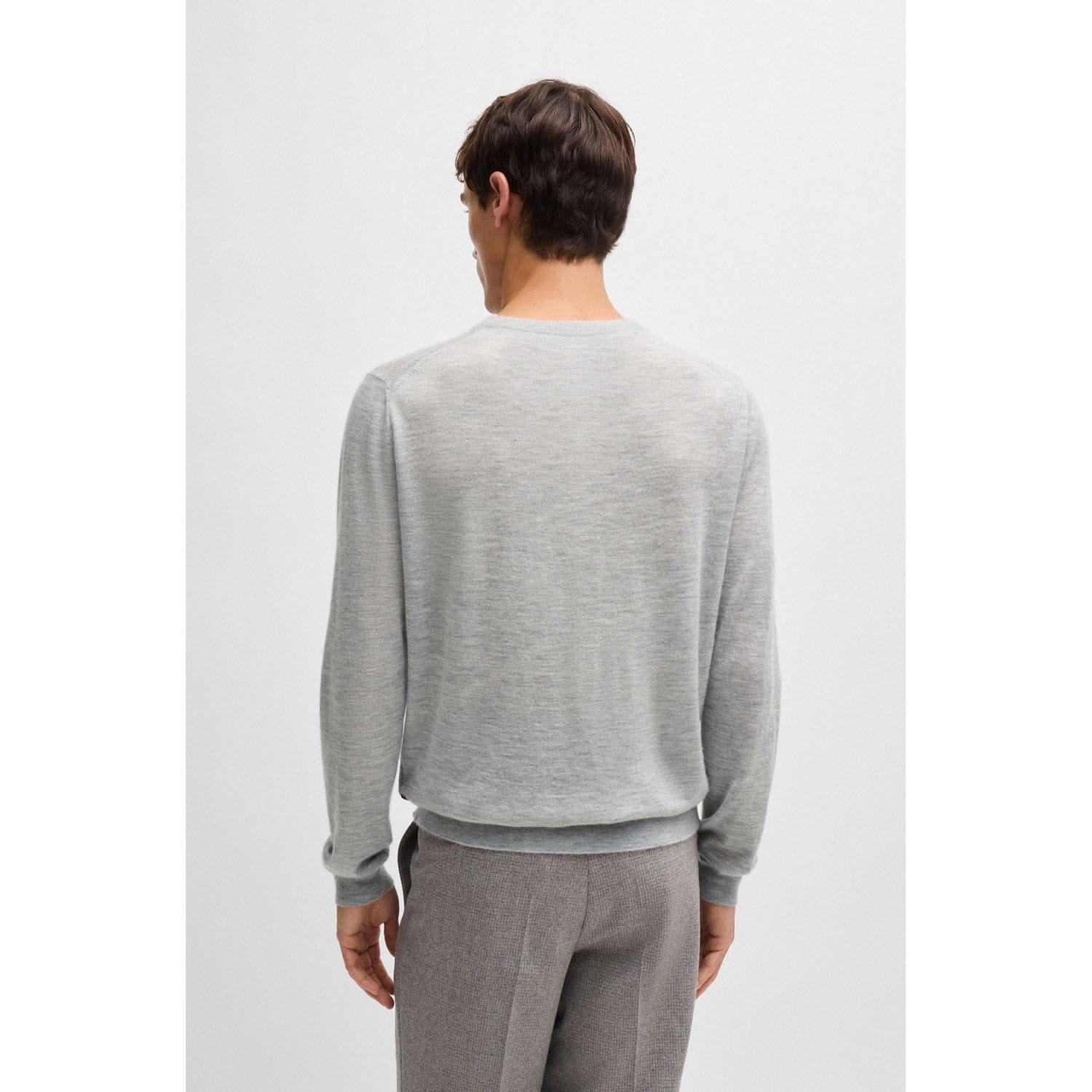 Grey - Boss - L-Borello Cashmere Sweater - 2