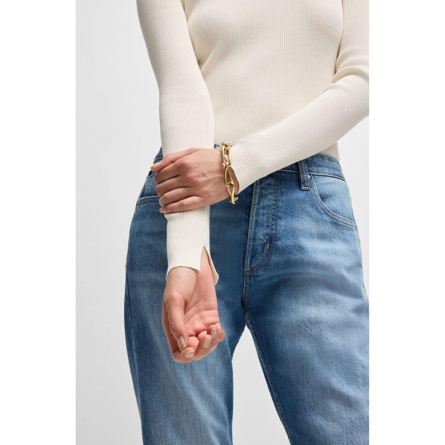 White - Boss - Feskiera Knitted Sweater - 3