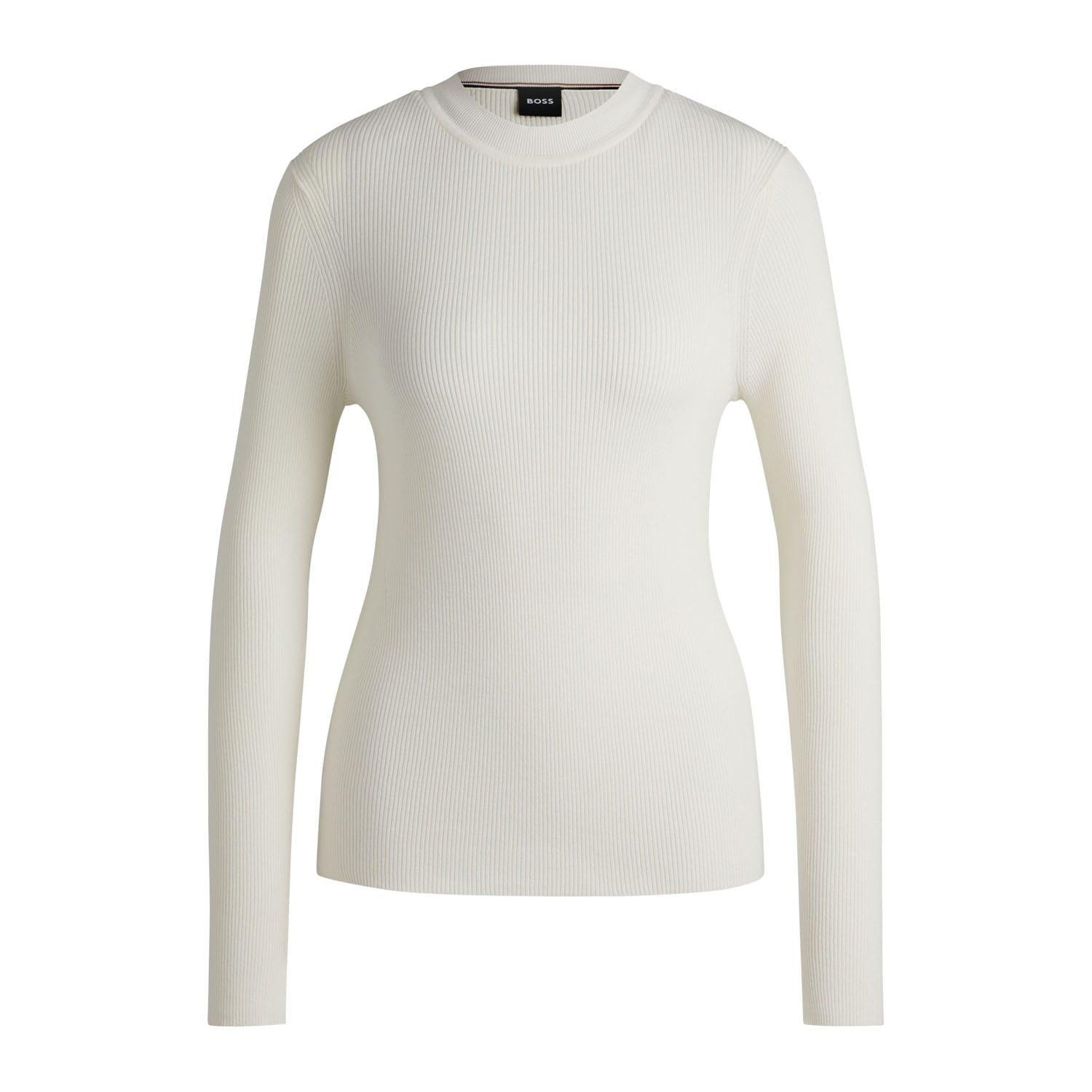 White - Boss - Feskiera Knitted Sweater - 5
