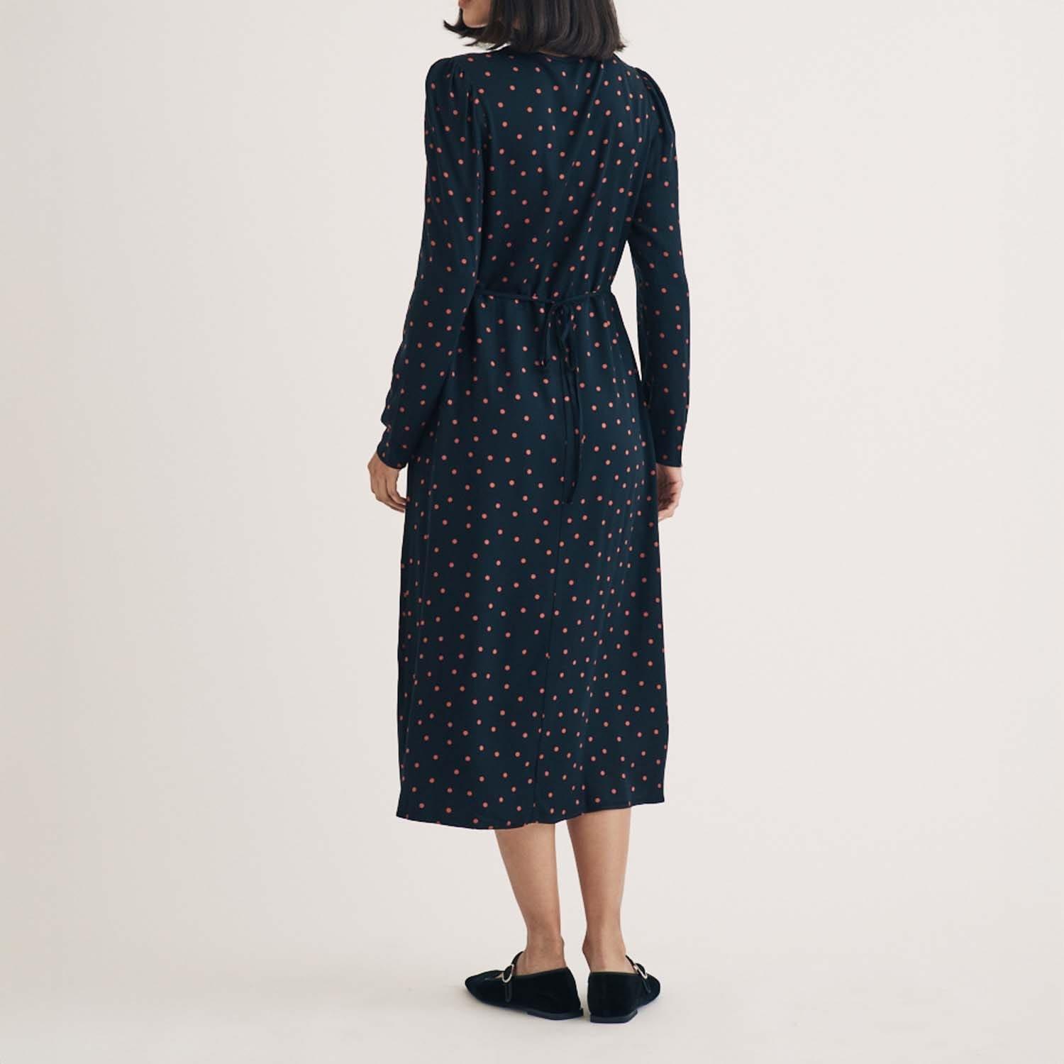 Black - Nobodys Child - Lily Long Sleeve Midi Dress - 3