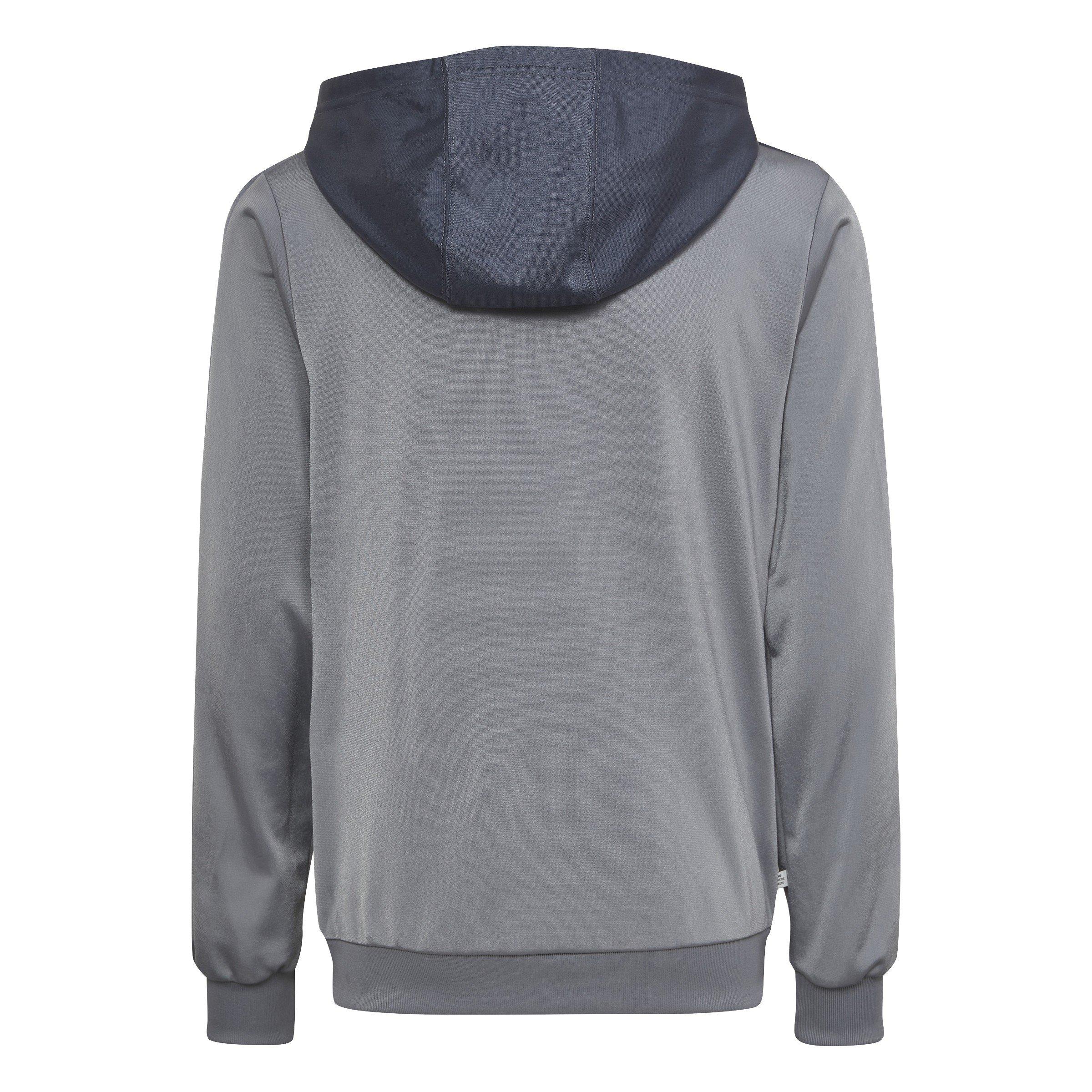 Grey - adidas Originals - Full Zip Hooded Sweatshirt - 2