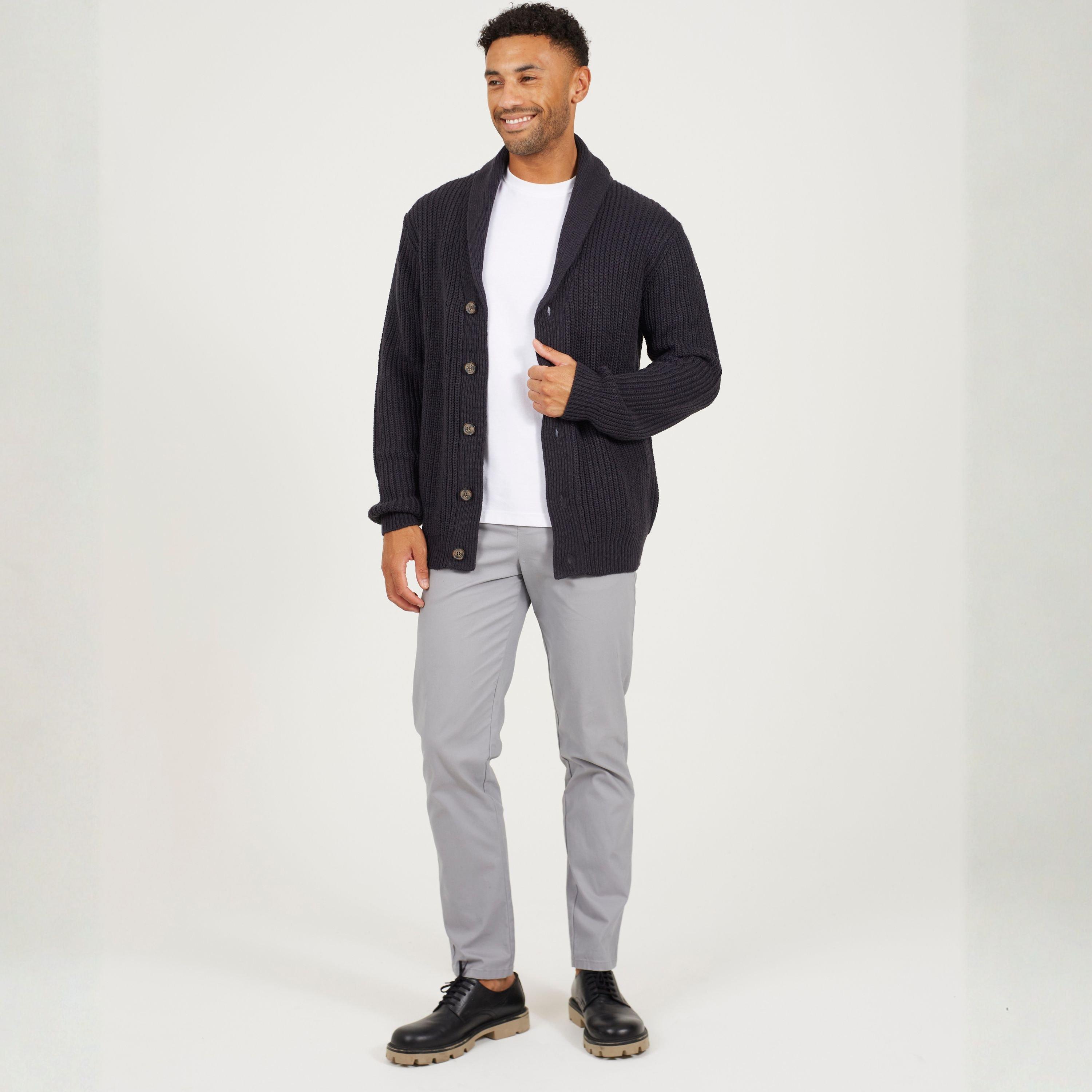 Midnight Navy - Brave Soul - Shawl Nck Cardi Sn62 - 4