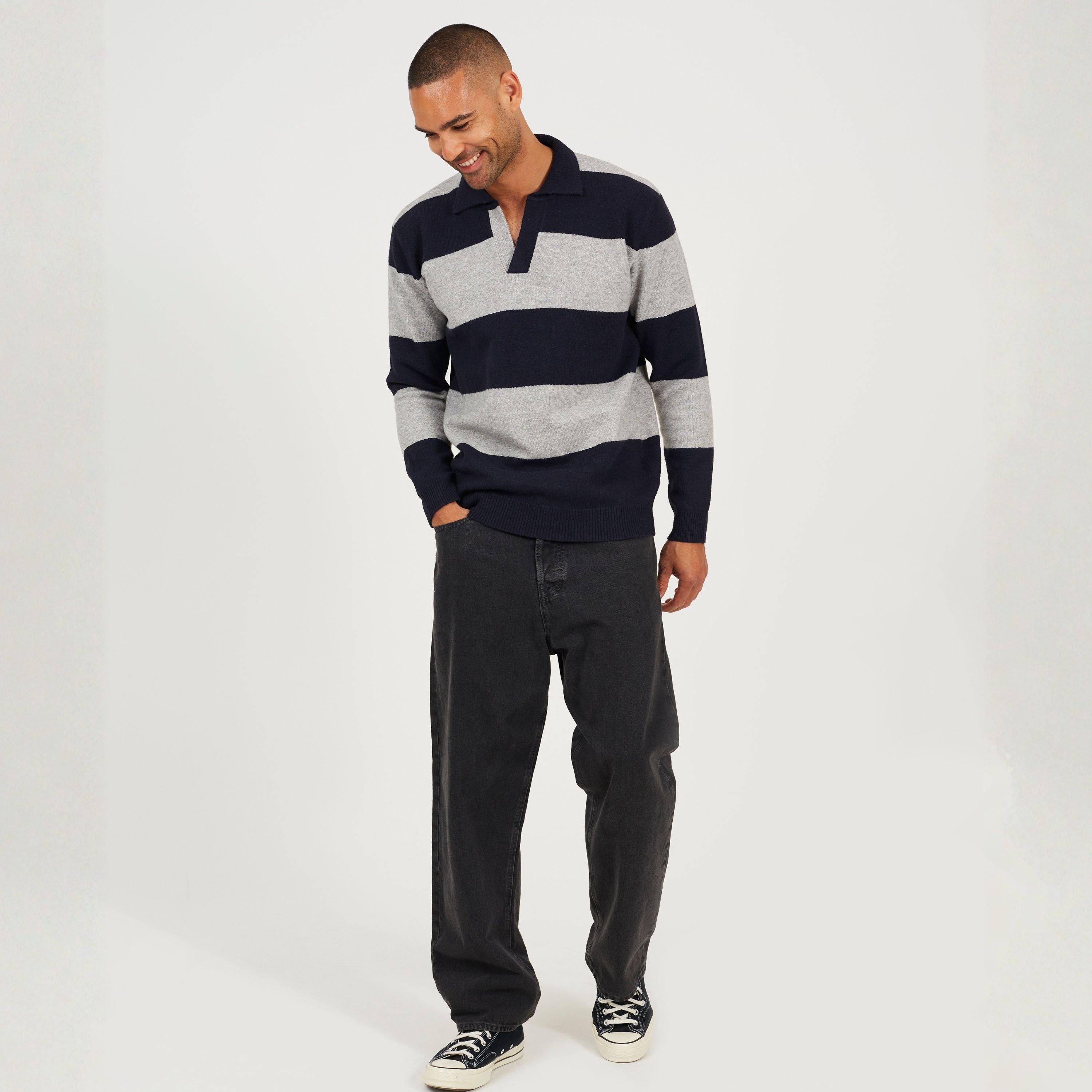 Midnight Navy - Brave Soul - Knitted Sweater Sn62 - 4