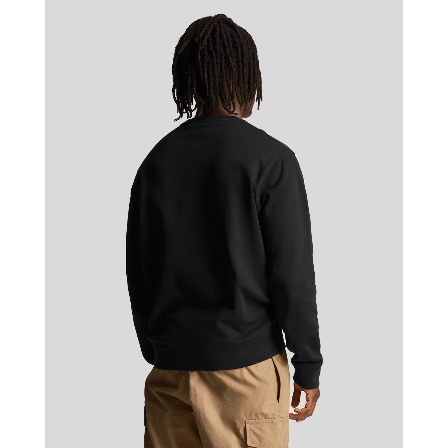 Black - Lyle and Scott - Ripple Logo Crewneck Sweatshirt - 3