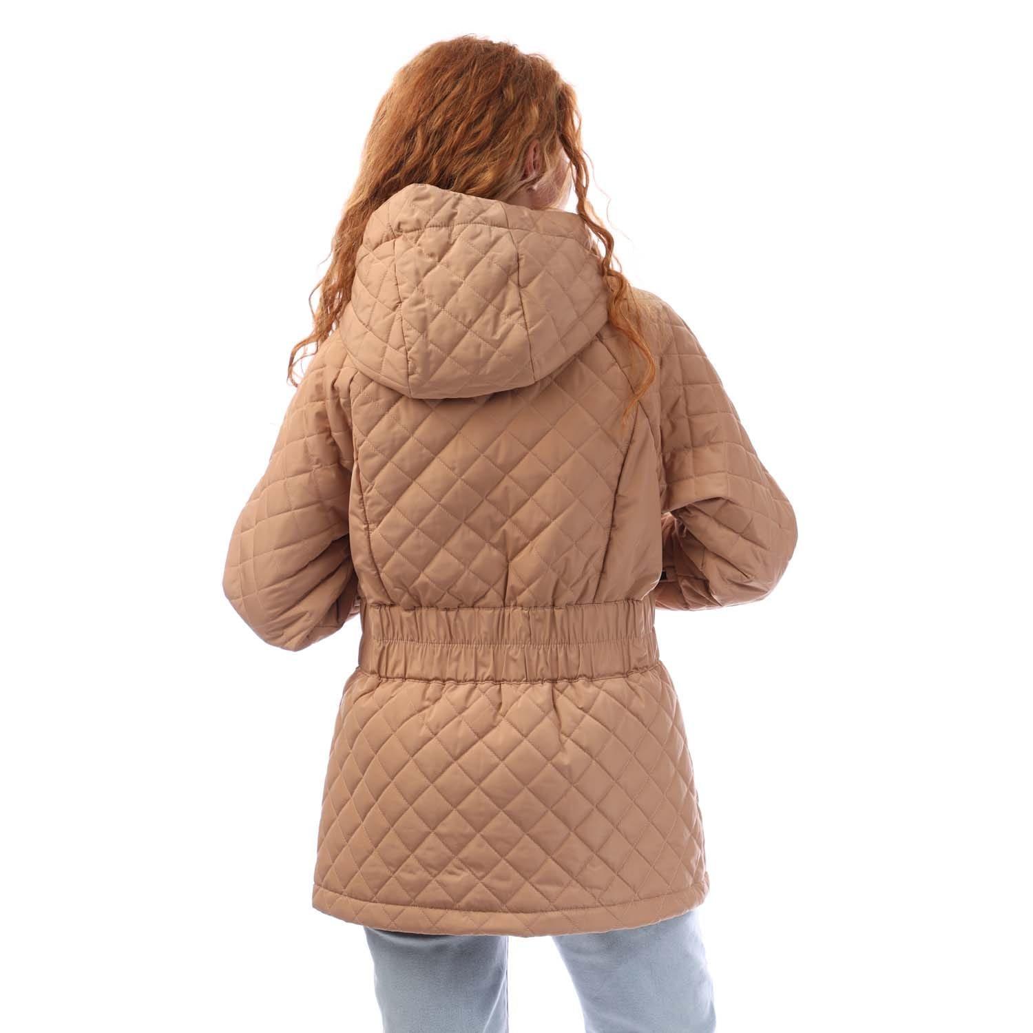 Beige - DKNY - Quilted Transitional Jacket - 3
