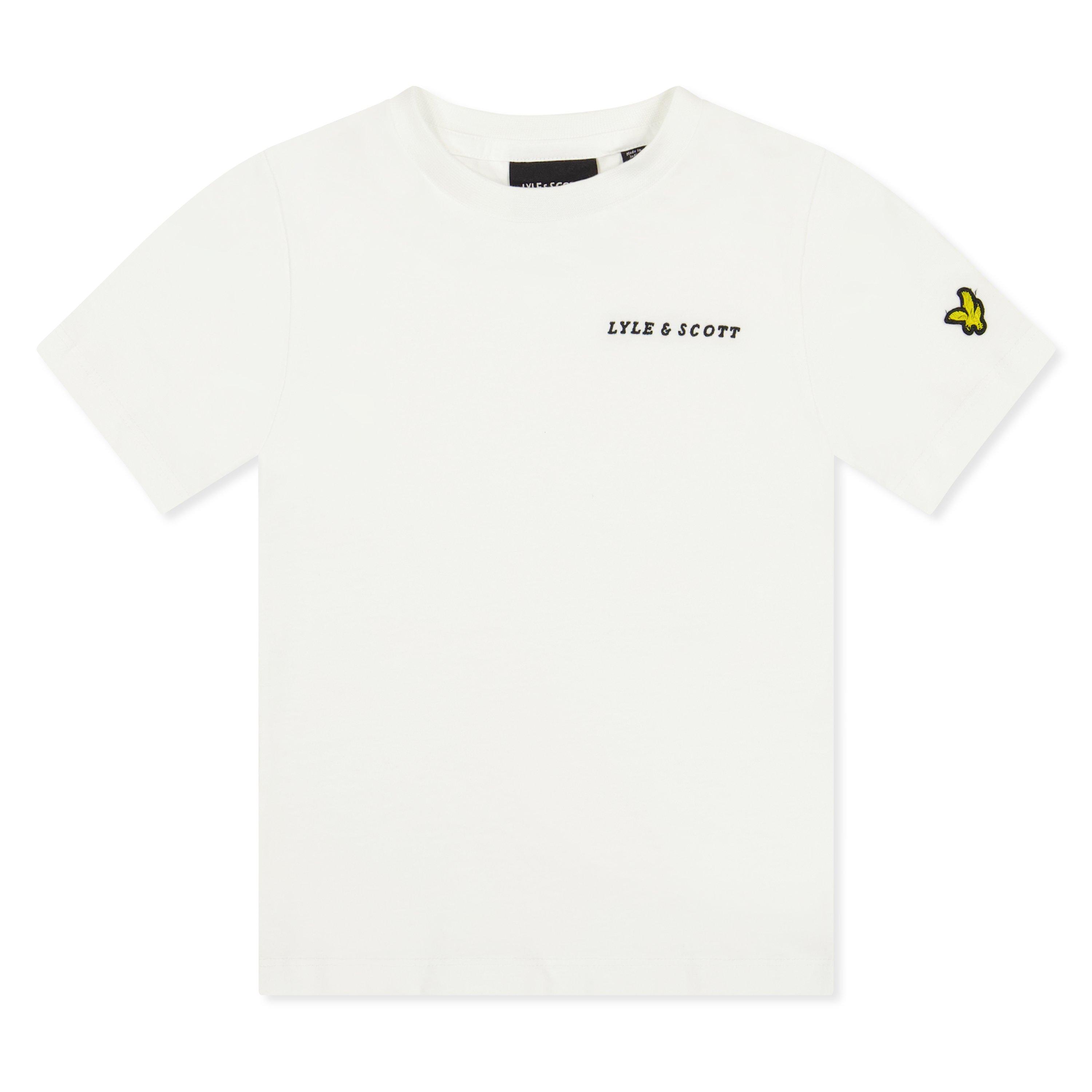 White - Lyle and Scott - Kids' Script T-Shirt - 1