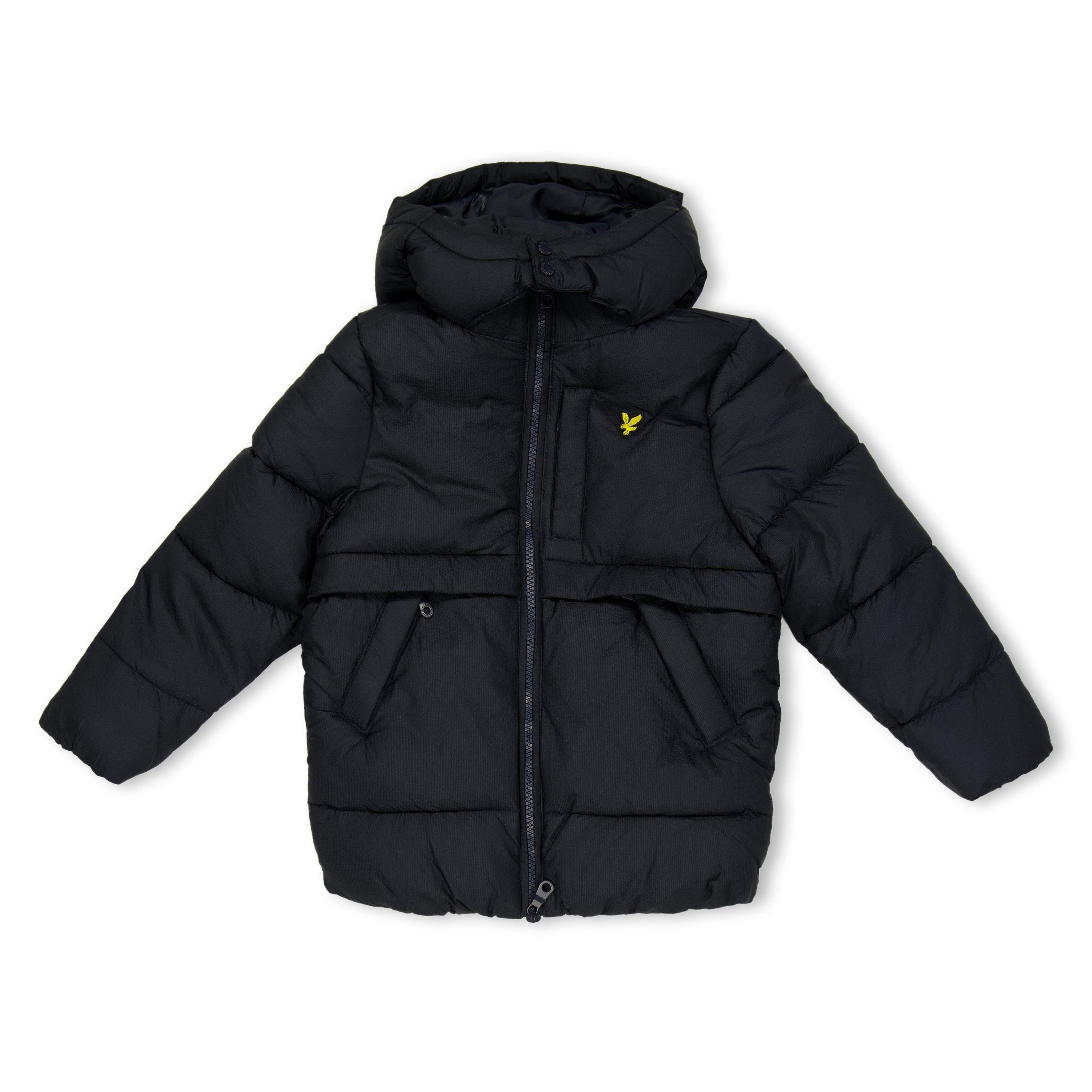 Lyle And Scott  Kids' Ripstop Long Puffer Jacket - Dark Navy - 3-4 Yrs