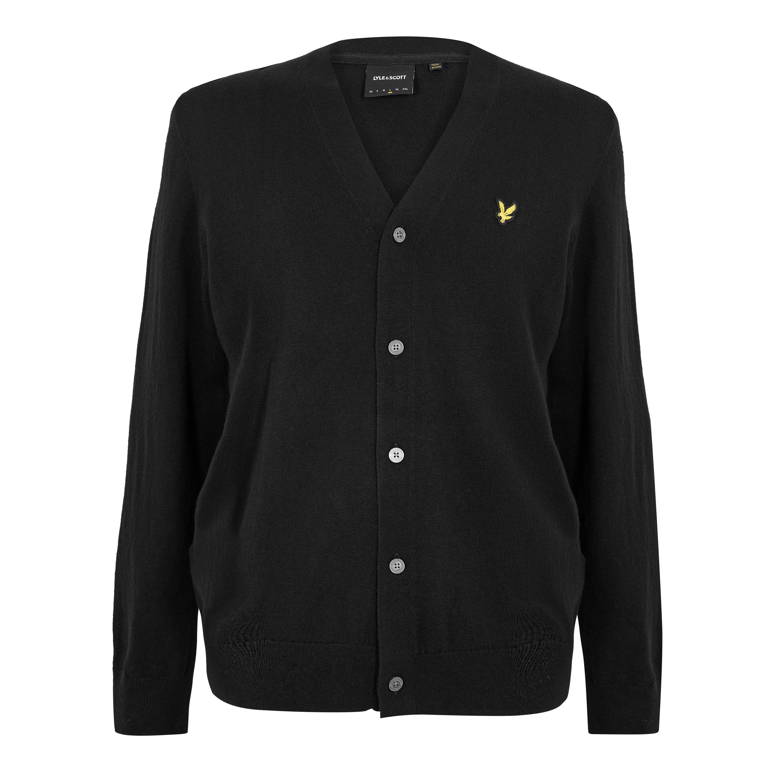 Lyle And Scott Men's Vn Cardigan - Jet Black - 2XL