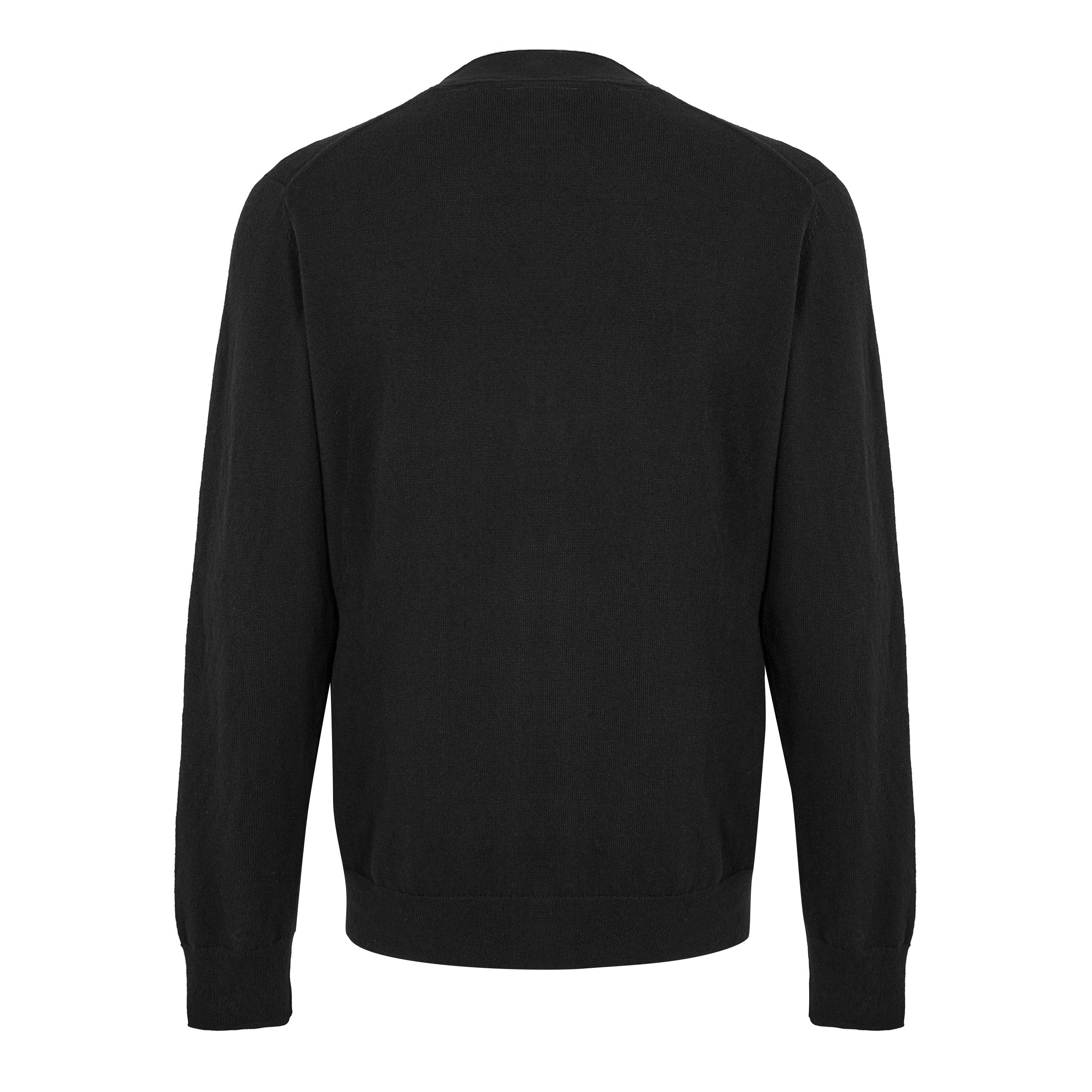 Jet Black - Lyle and Scott - Men's VN Cardigan - 2