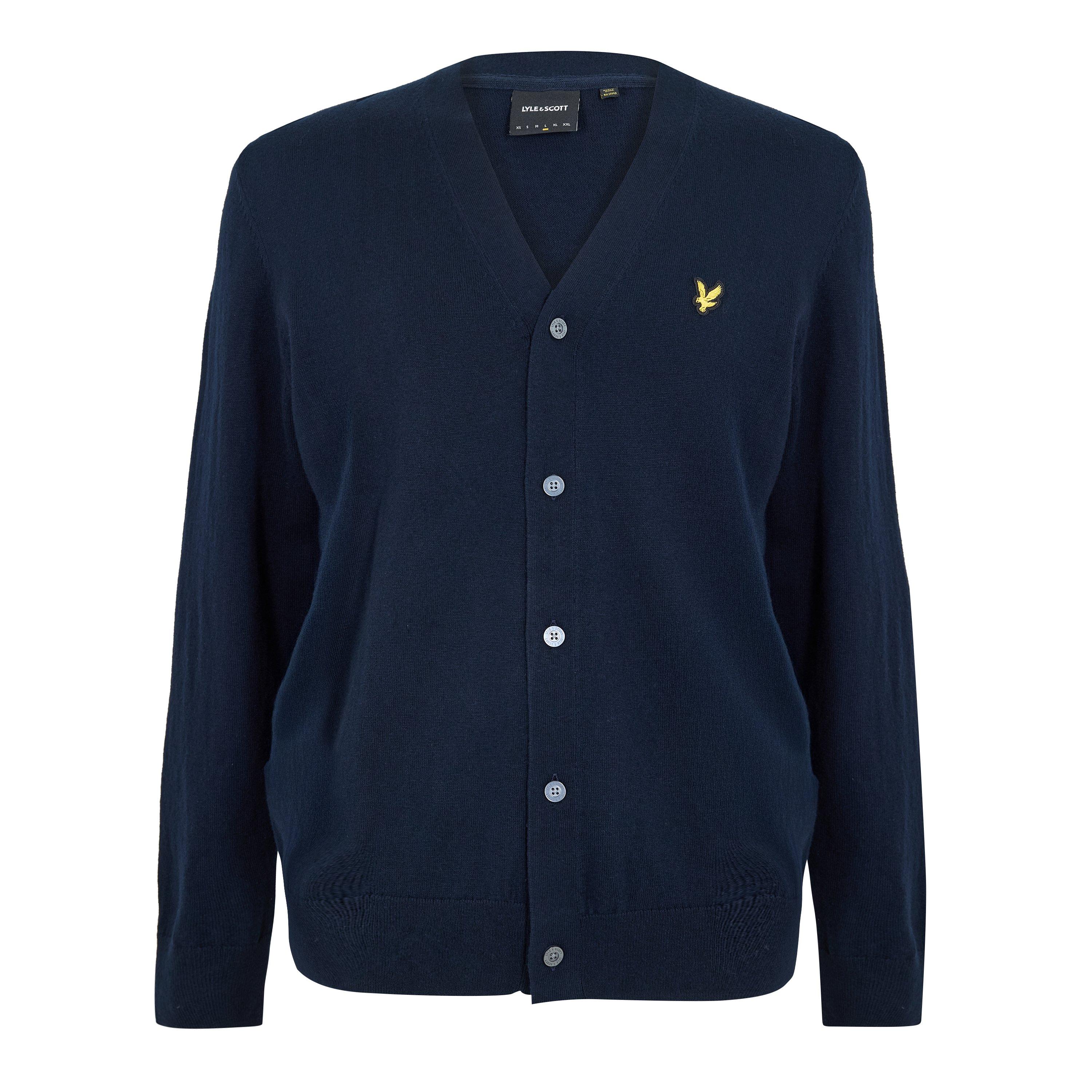 Lyle And Scott Men's Vn Cardigan - Dark Navy - M