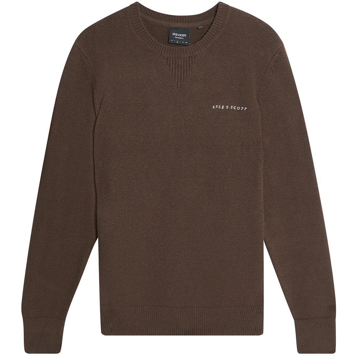 Deep Sepia - Lyle and Scott - Knitted Crew Sn99 - 2