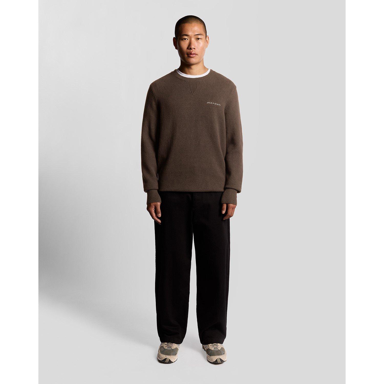 Deep Sepia - Lyle and Scott - Knitted Crew Sn99 - 5