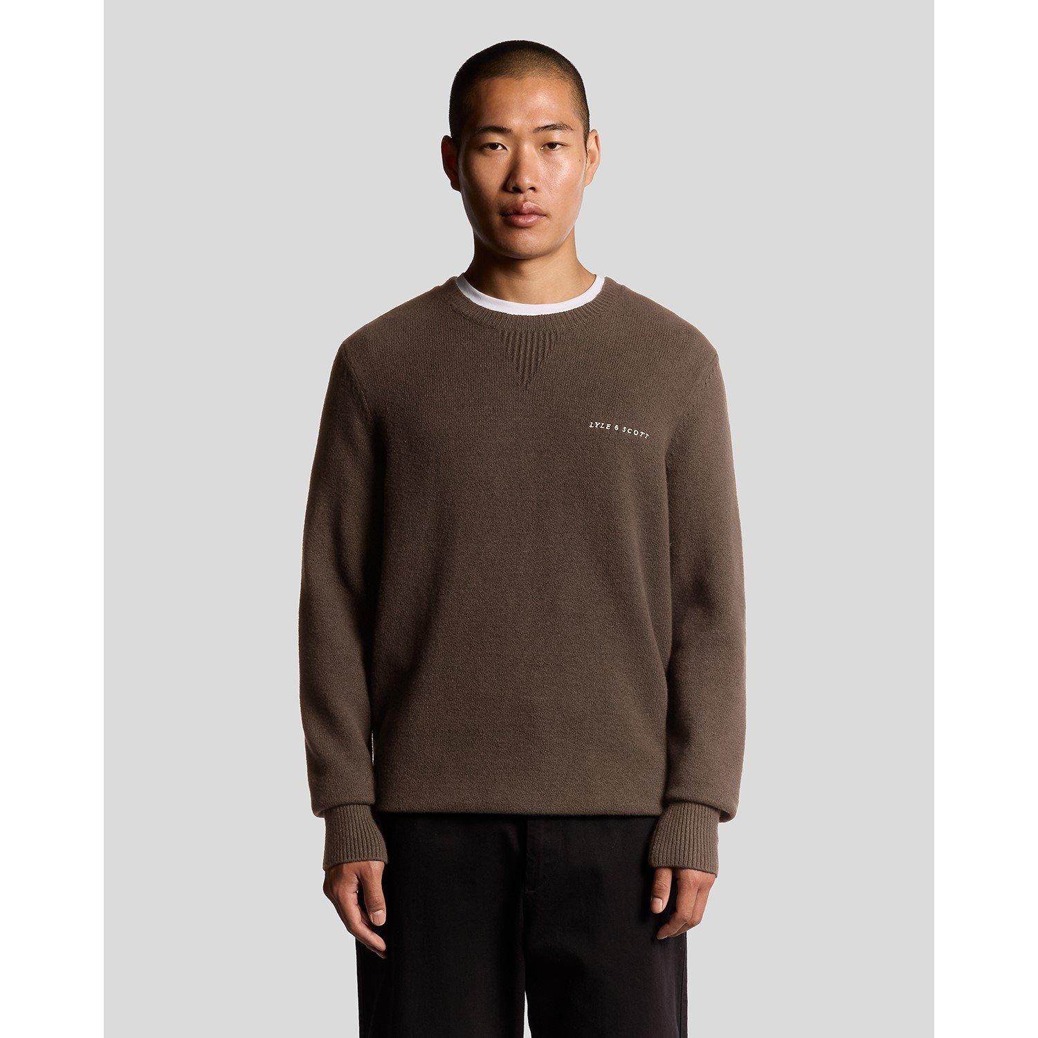 Deep Sepia - Lyle and Scott - Knitted Crew Sn99 - 6