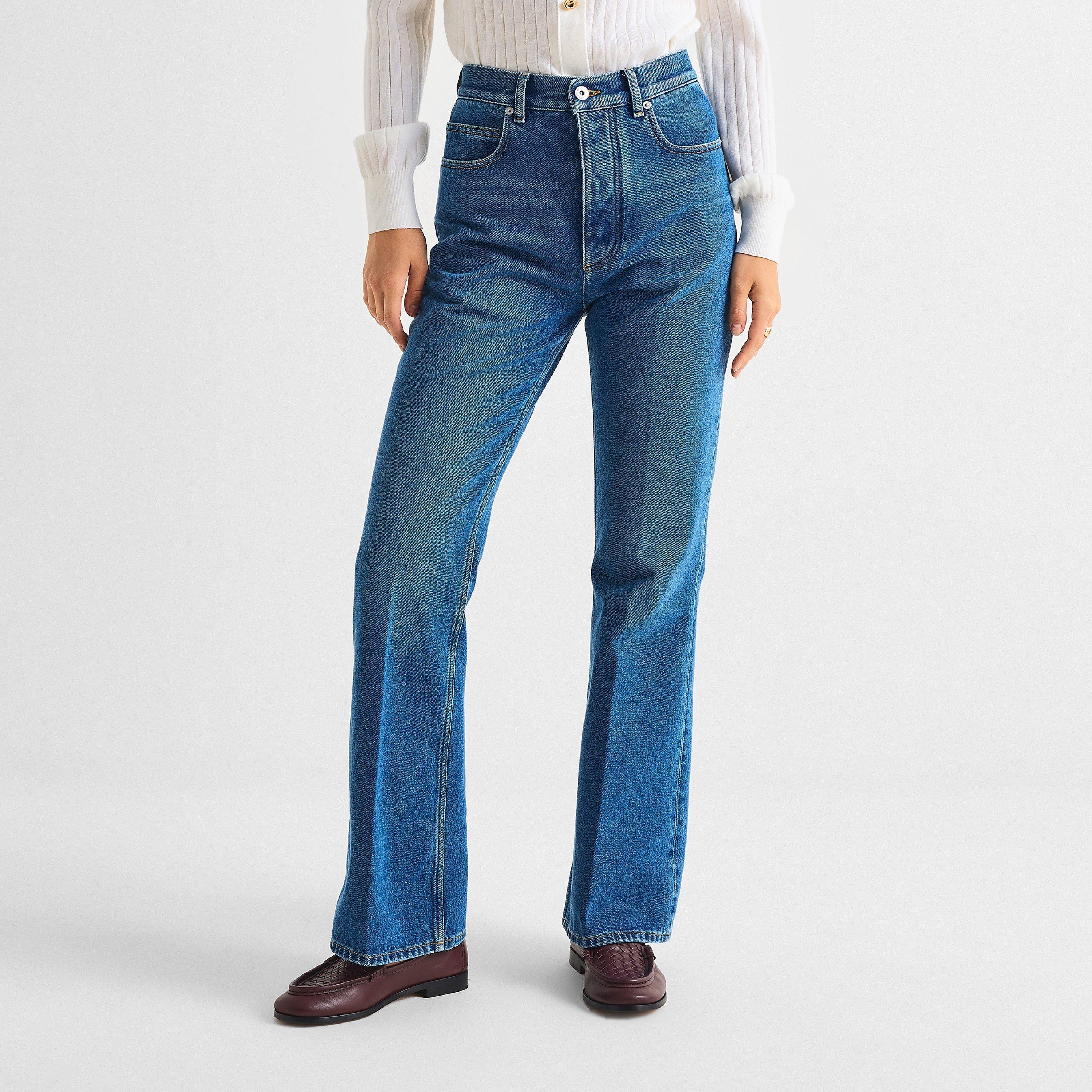 Mid Blue - Bottega Veneta - Women's Bootcut Jeans - 3