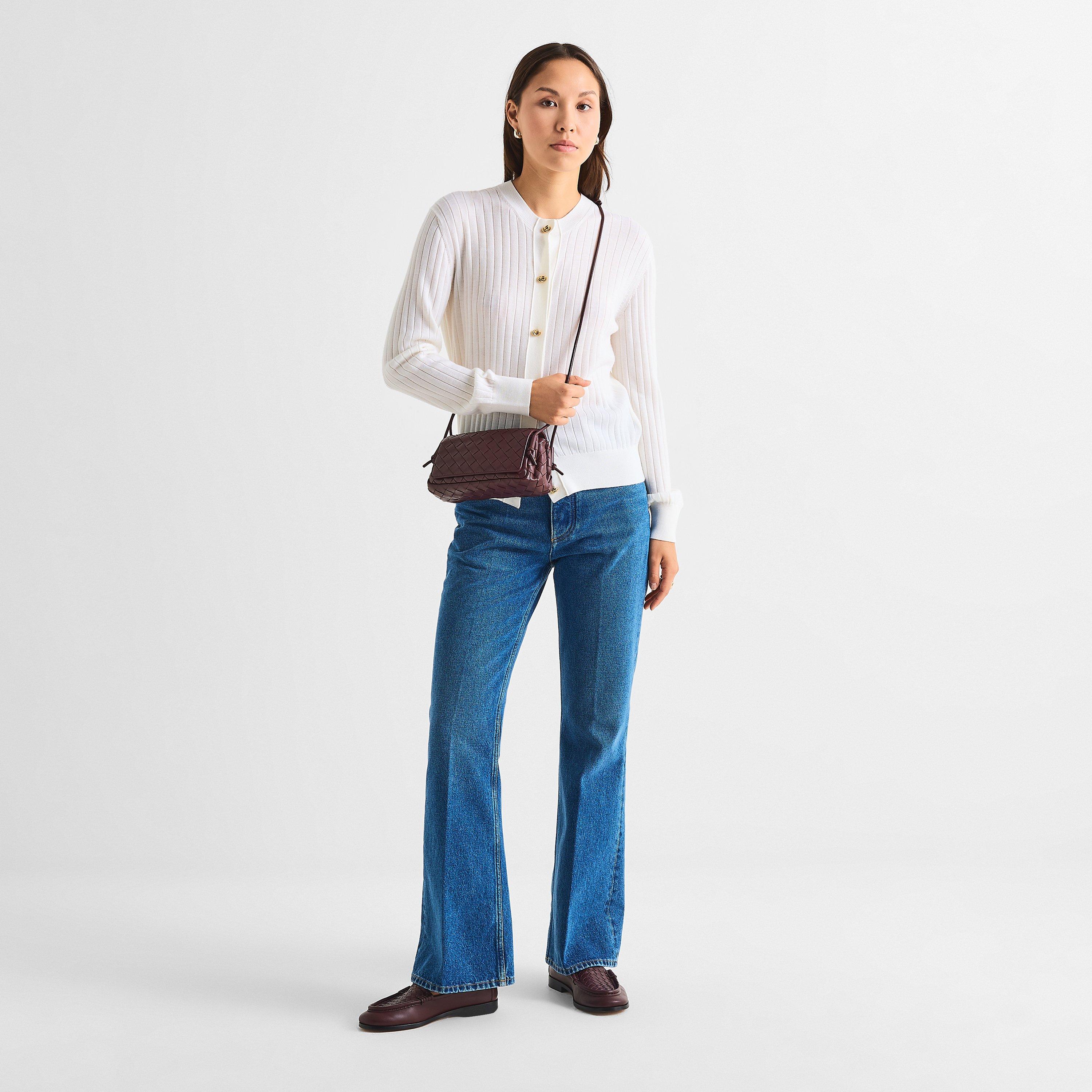 Mid Blue - Bottega Veneta - Women's Bootcut Jeans - 6