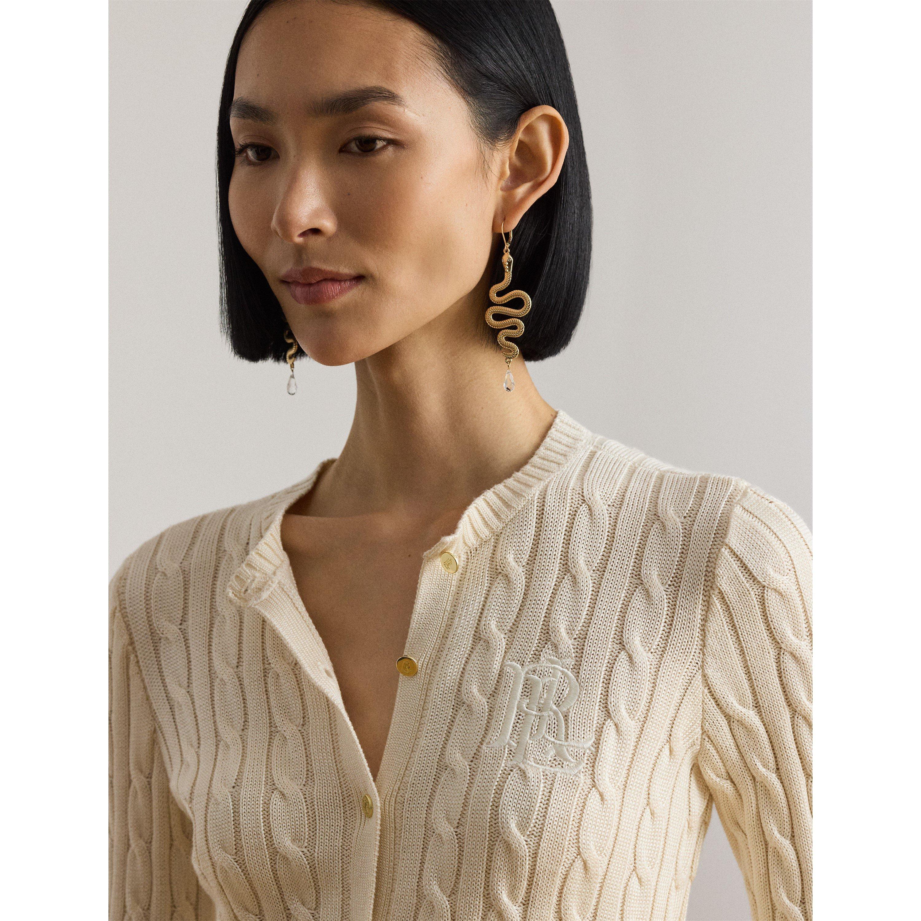 MASC CREAM - Lauren by Ralph Lauren - Women's Cardigan - 4