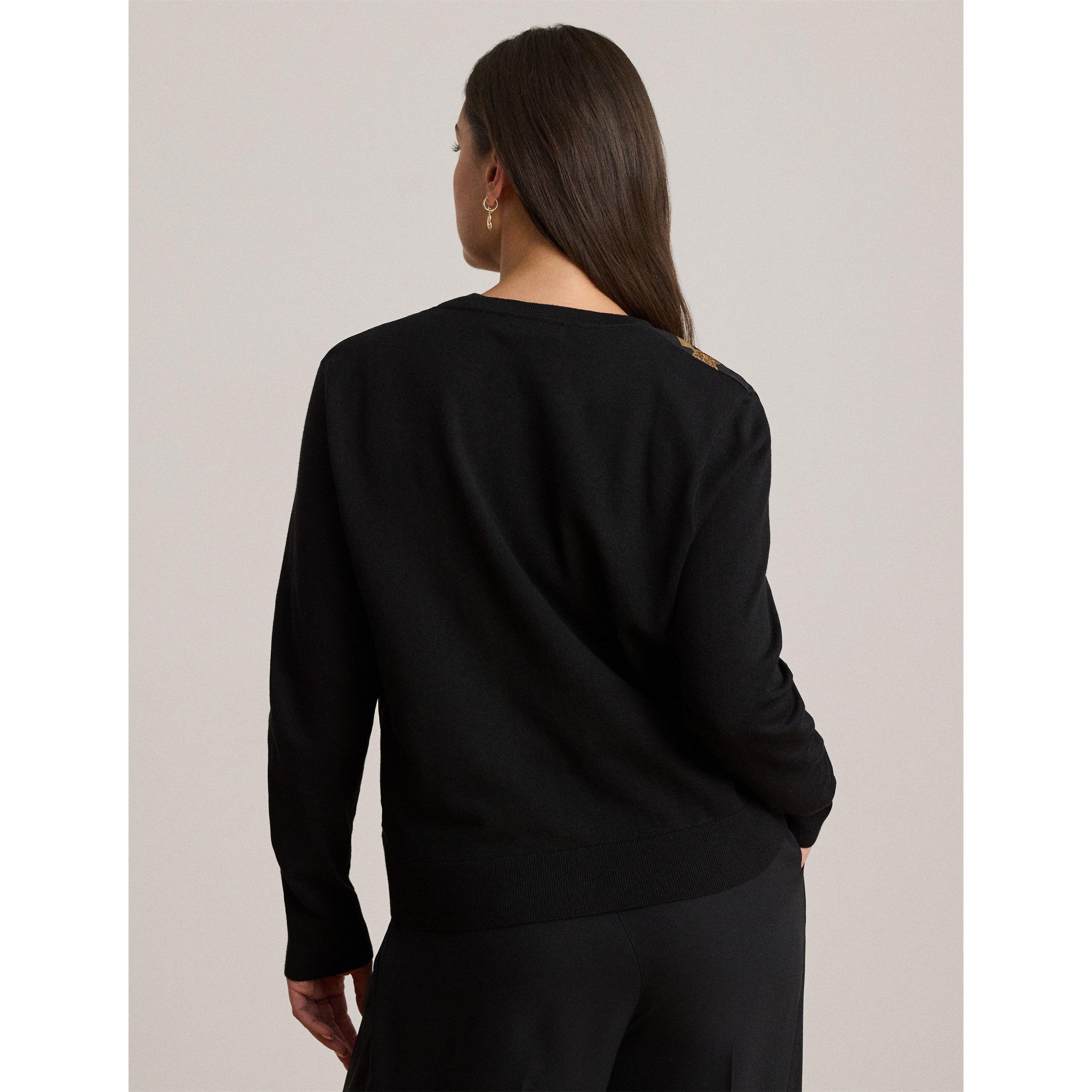 Black - Lauren by Ralph Lauren - Women's Cardigan - 3