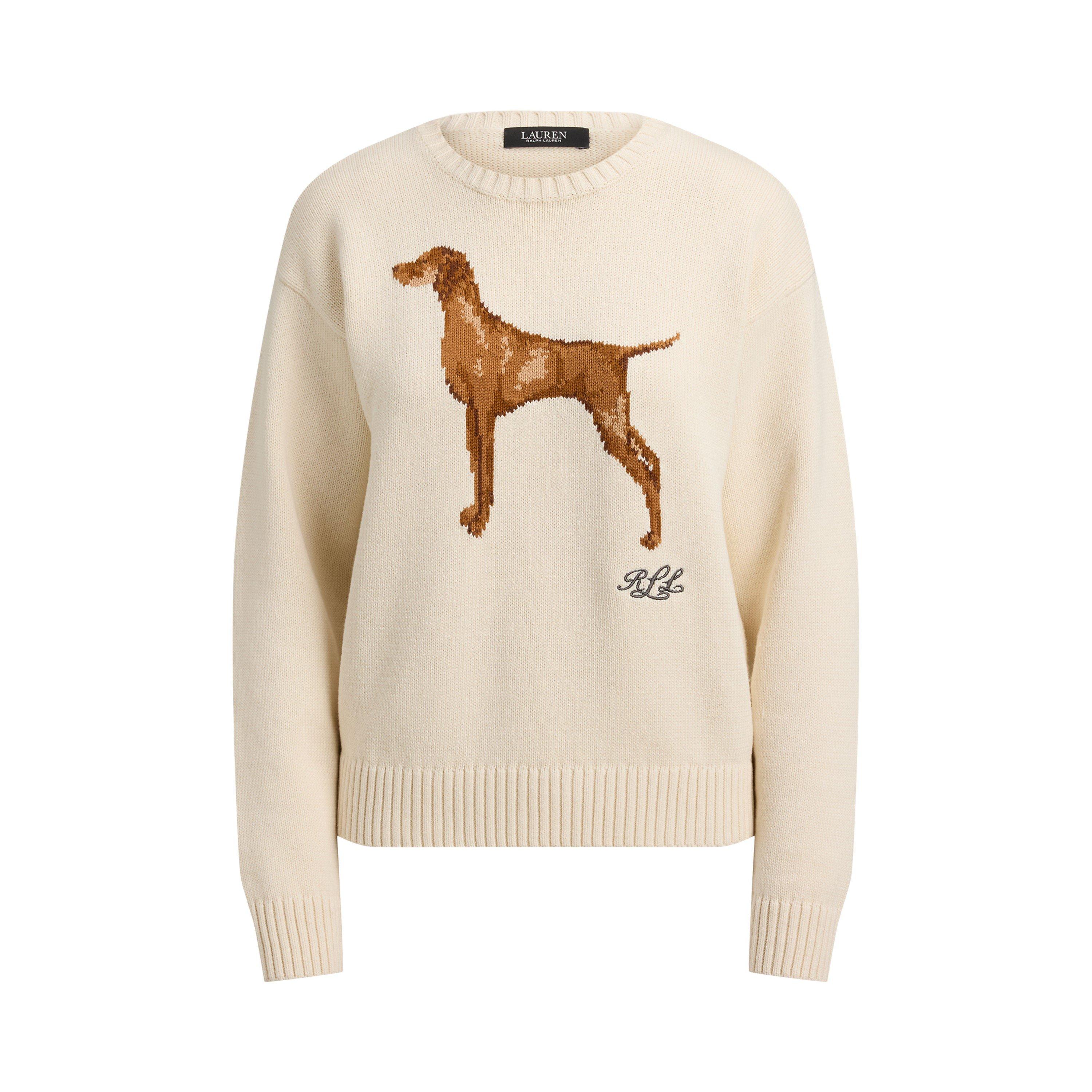Masc Cream - Lauren by Ralph Lauren - Women's Crew Neck Jumper - 1