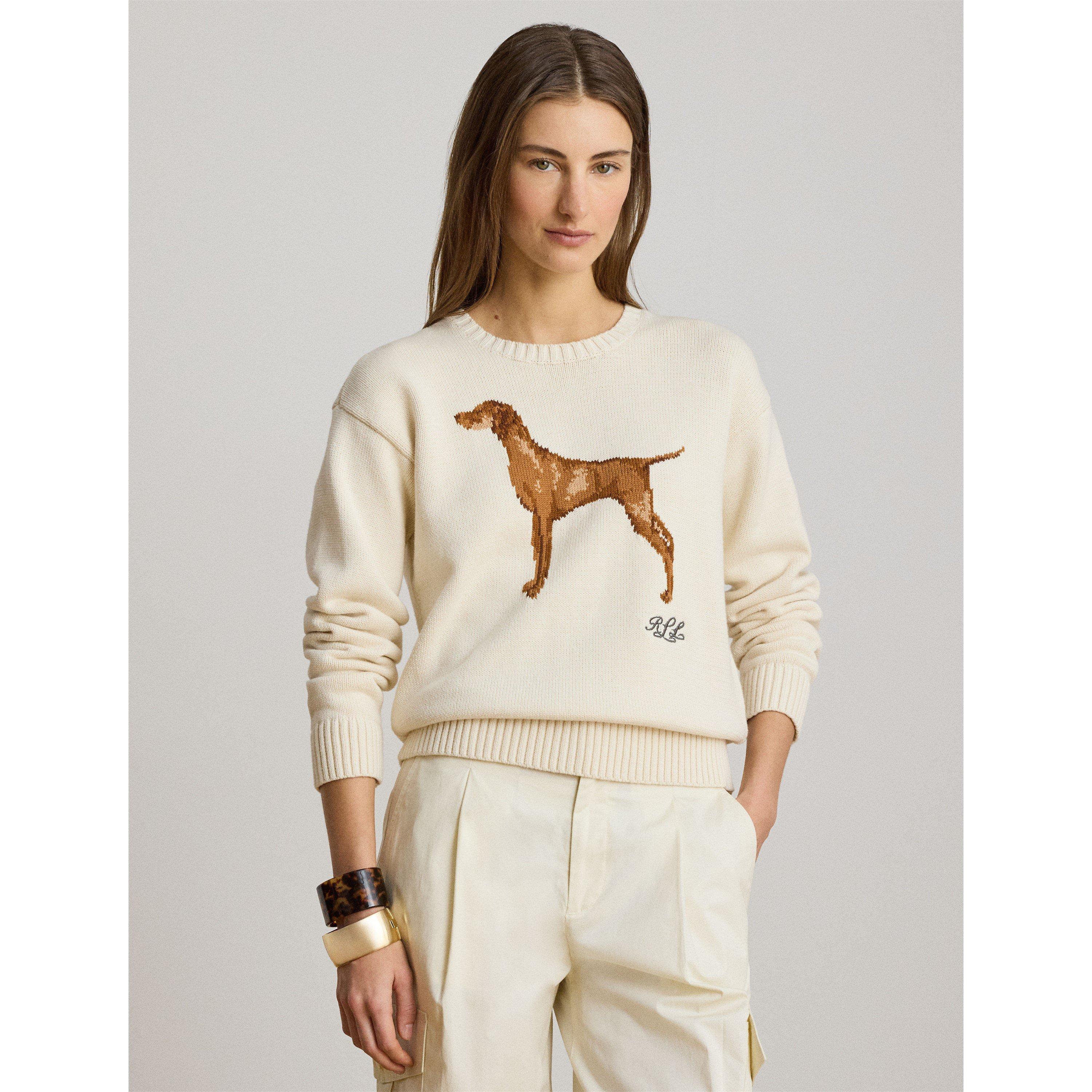 Masc Cream - Lauren by Ralph Lauren - Women's Crew Neck Jumper - 2