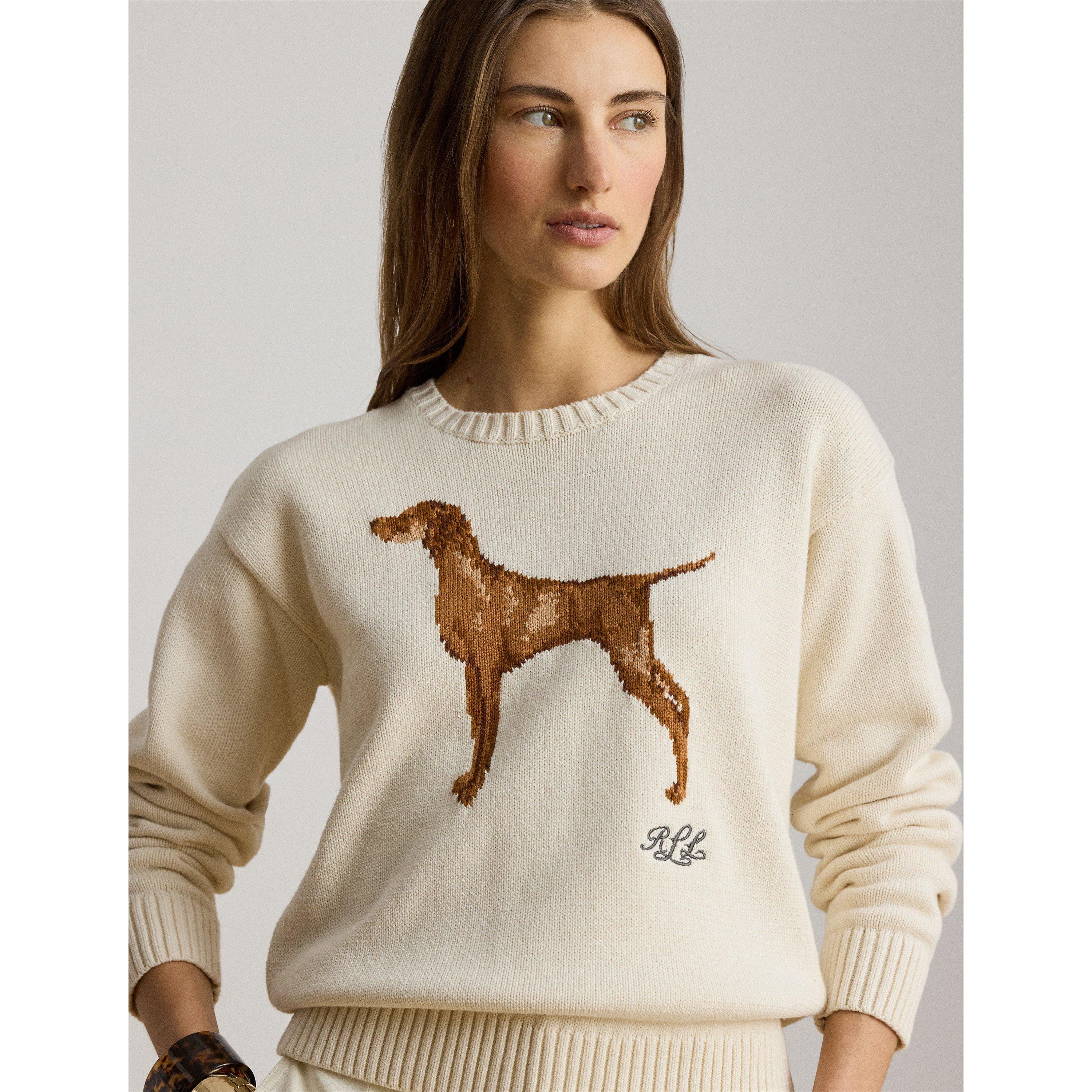Masc Cream - Lauren by Ralph Lauren - Women's Crew Neck Jumper - 4
