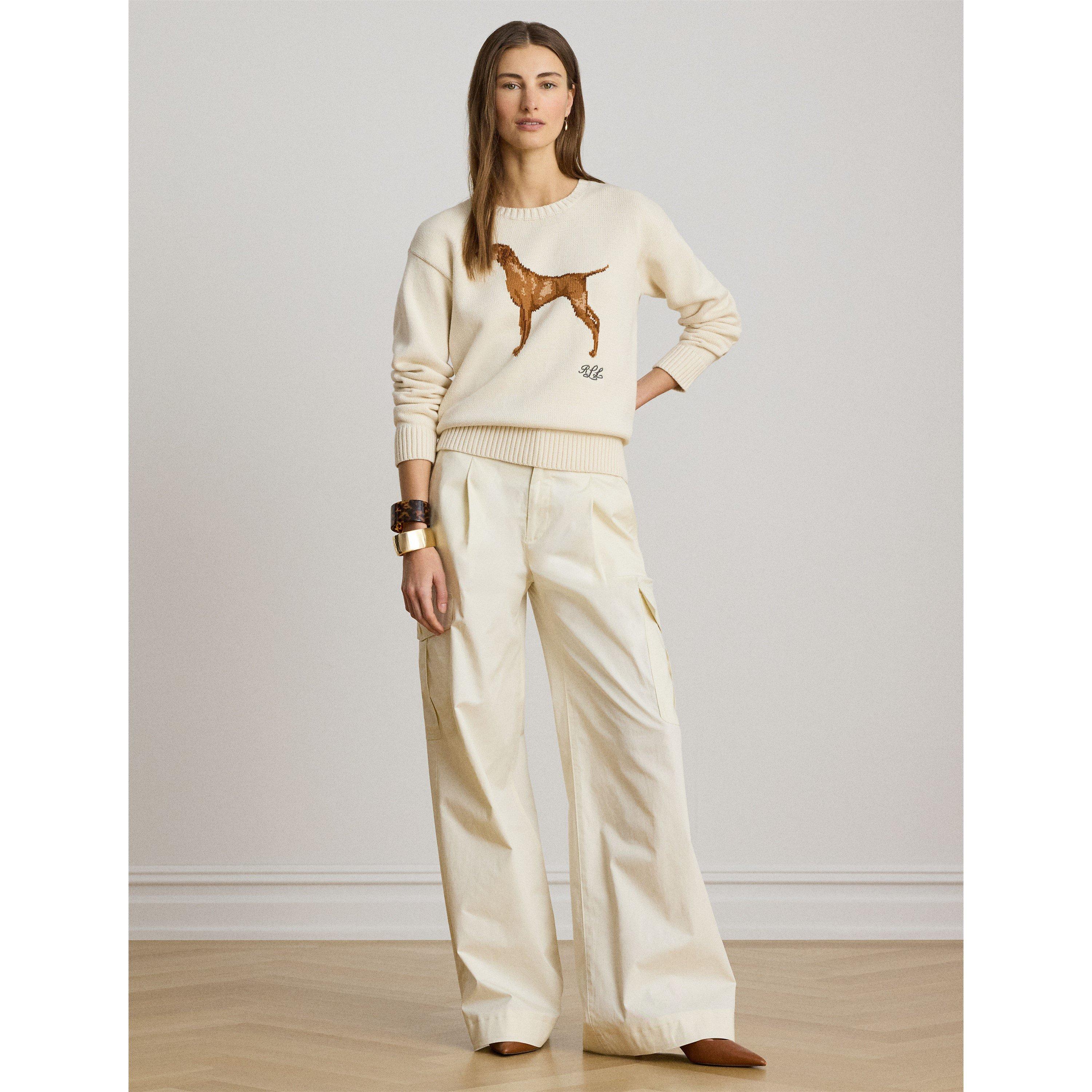 Masc Cream - Lauren by Ralph Lauren - Women's Crew Neck Jumper - 5