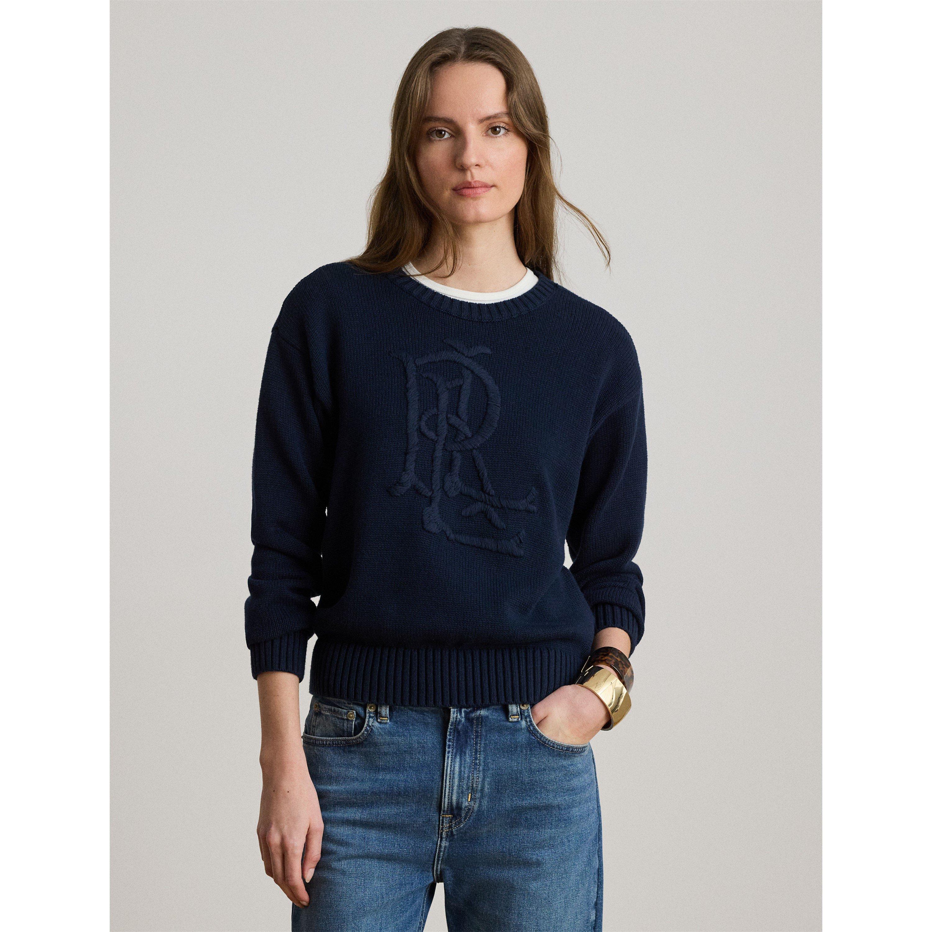 Lauren Navy - Lauren by Ralph Lauren - Women's Crew Neck Jumper - 2