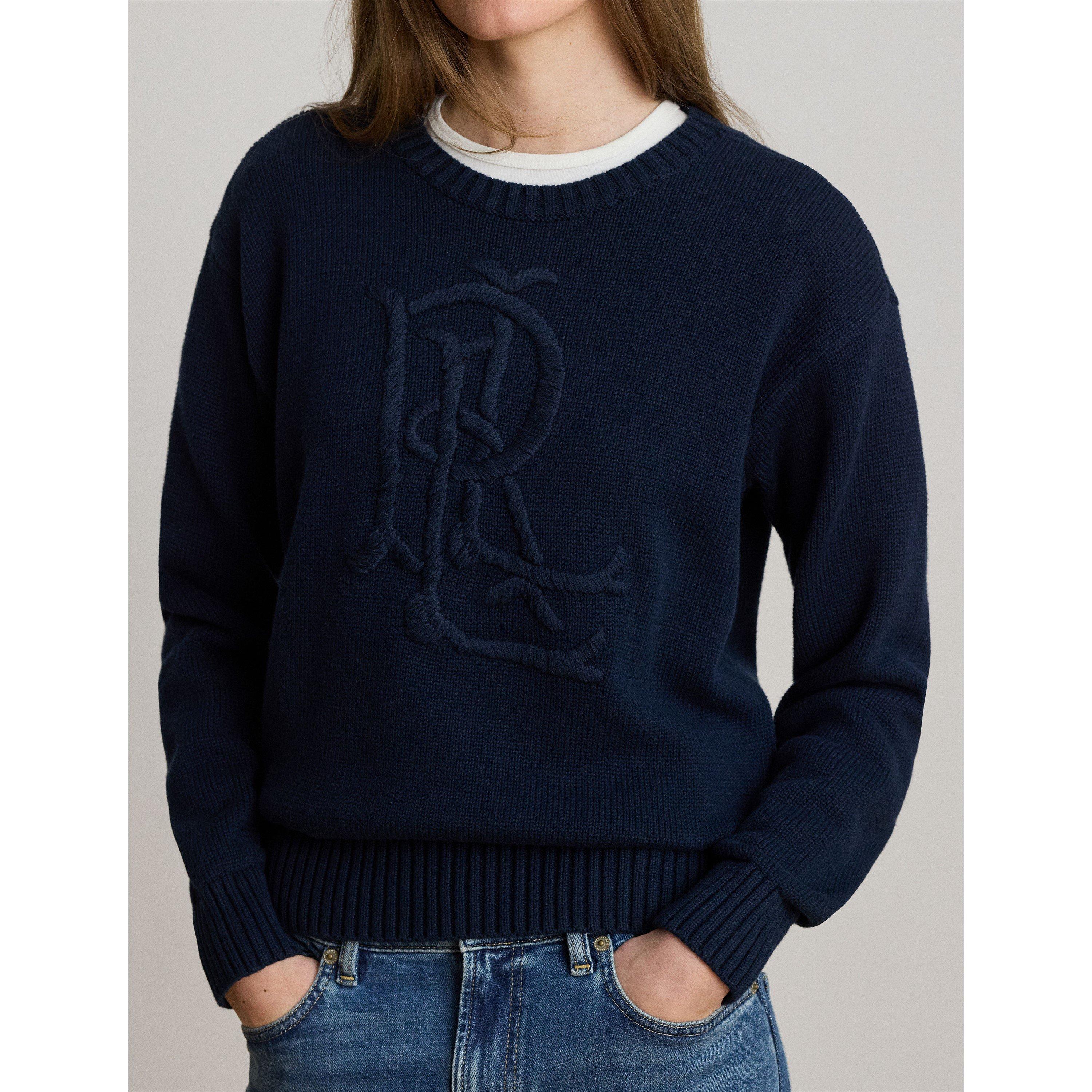 Lauren Navy - Lauren by Ralph Lauren - Women's Crew Neck Jumper - 4