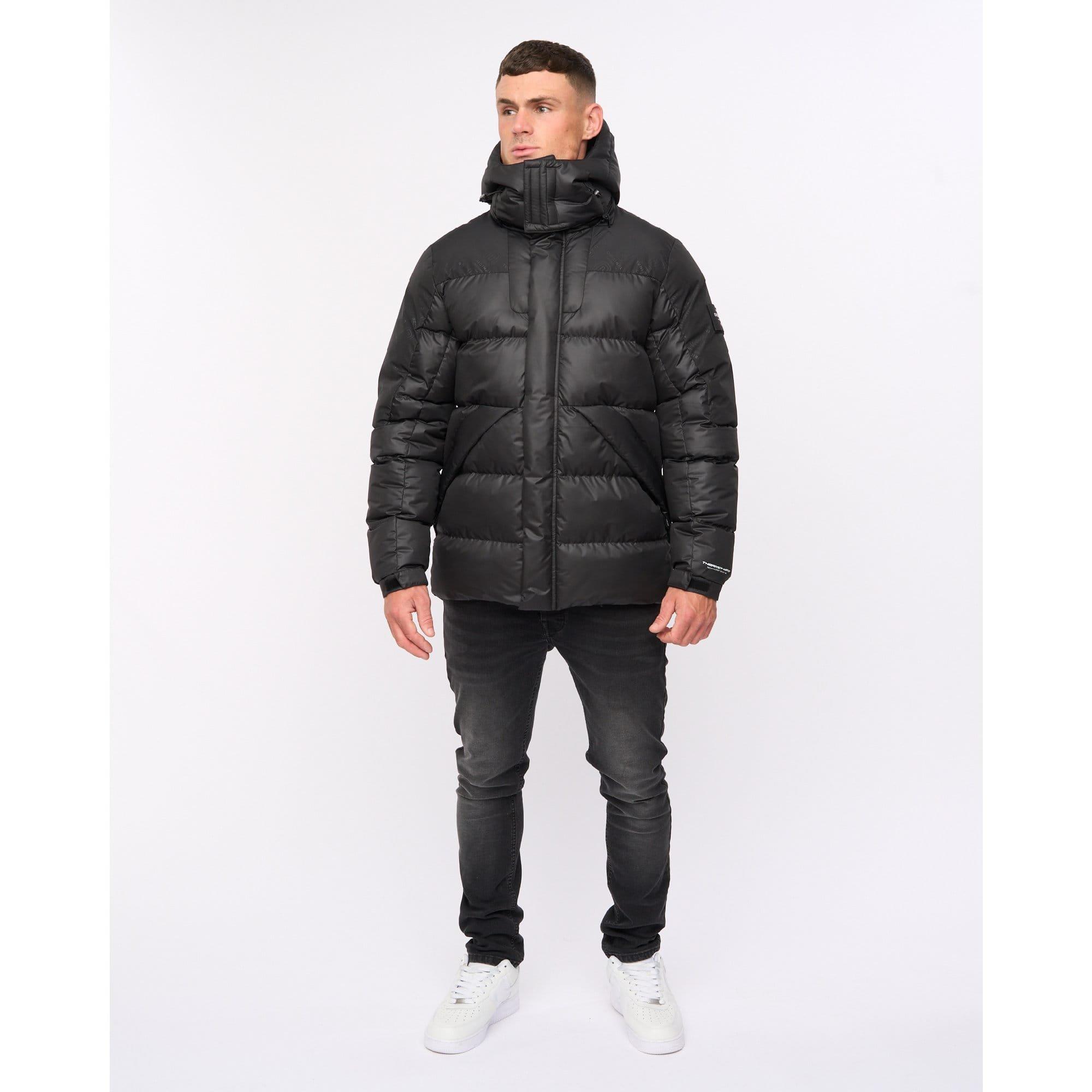 Black - Crosshatch - Camptor Panel Jacket - 3