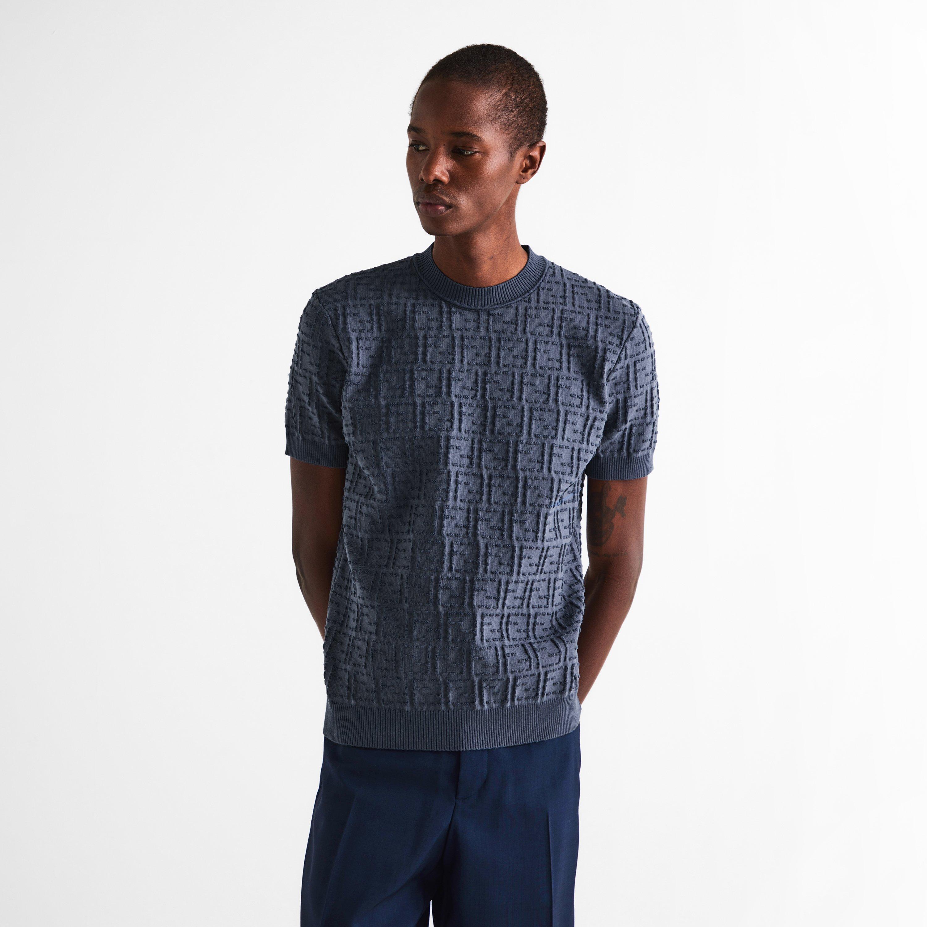 Blue - Fendi - Men's Knitted Top - 3