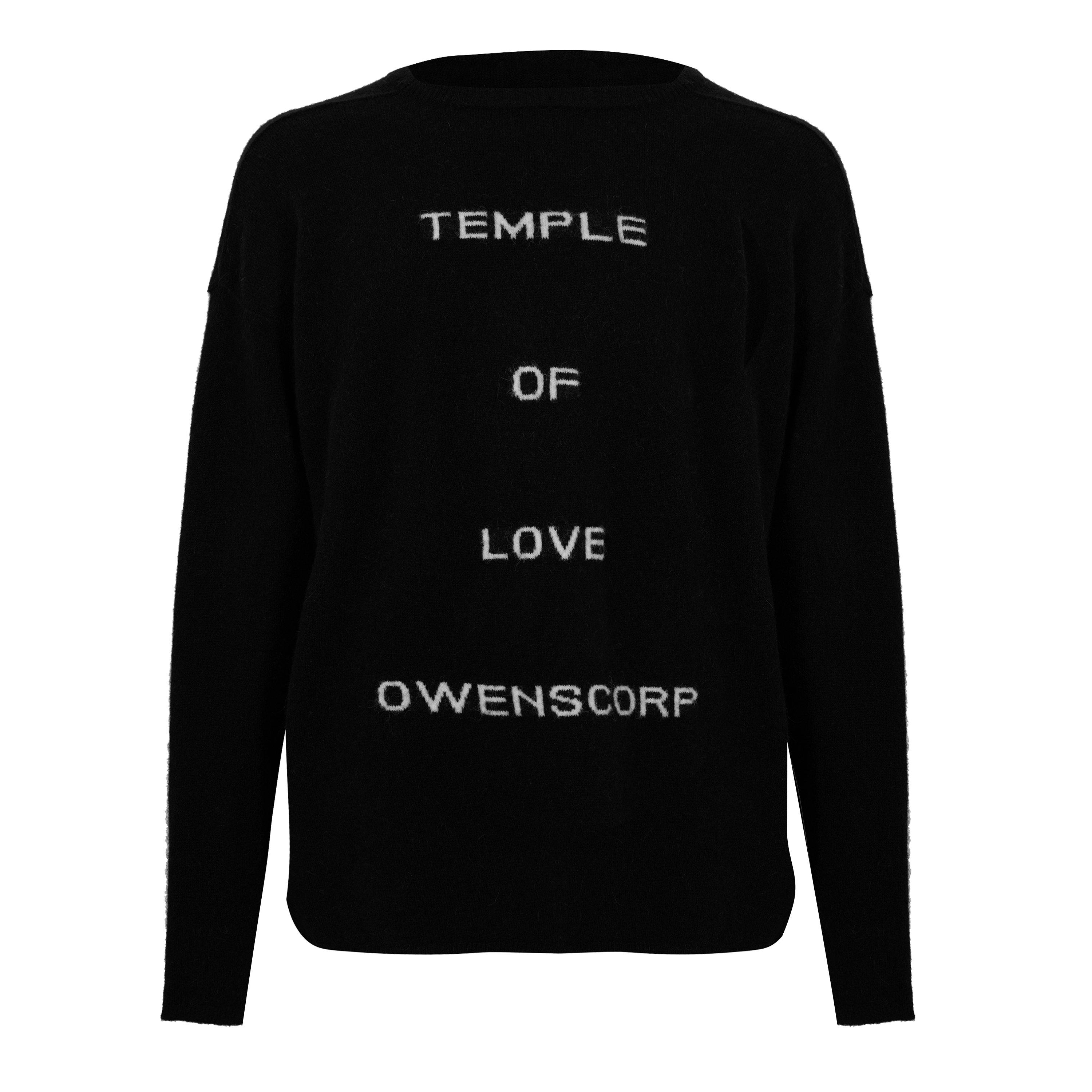 Black - Rick Owens - Men's Round Neck Knitted Crew Neck Jumper - 1