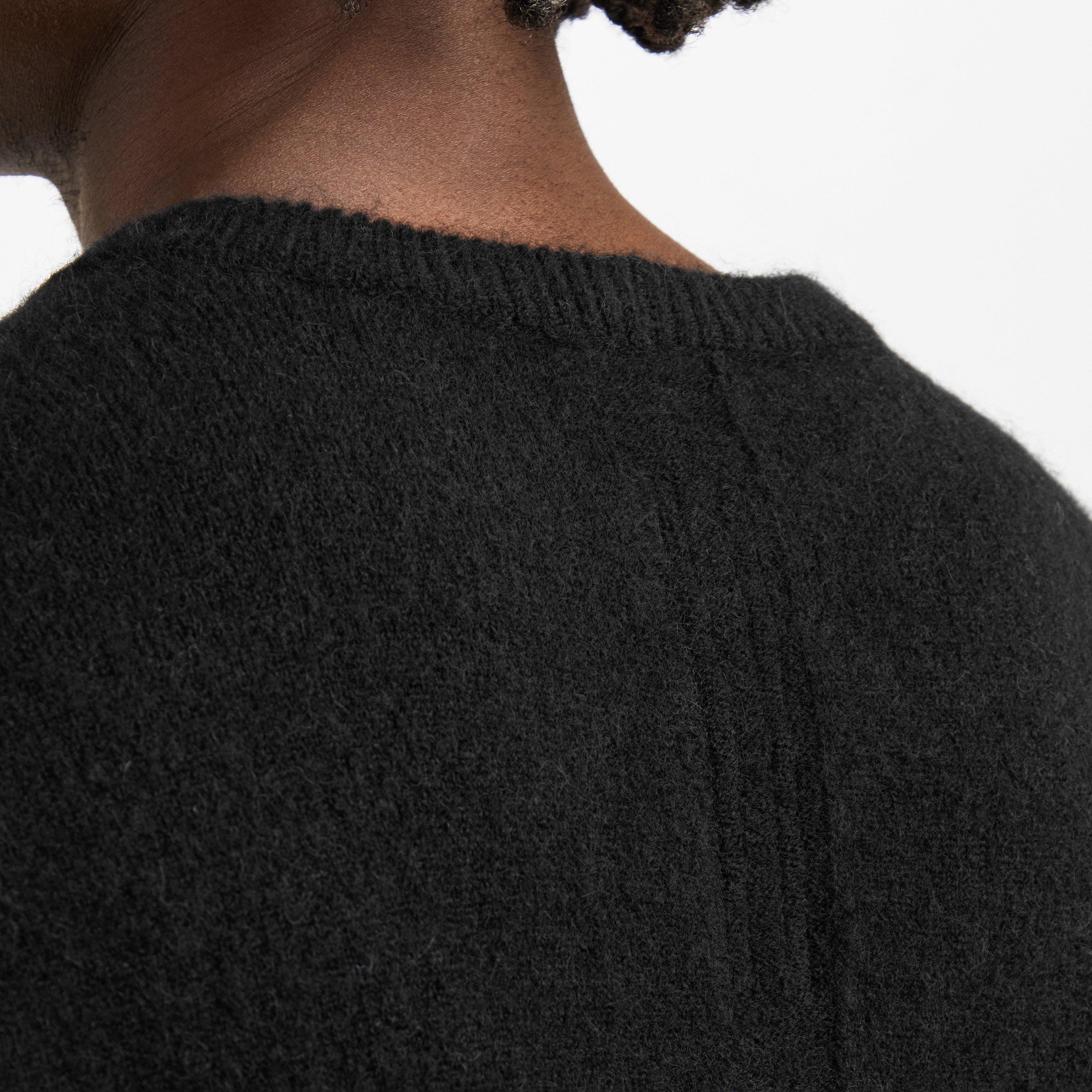 Black - Rick Owens - Men's Round Neck Knitted Crew Neck Jumper - 5