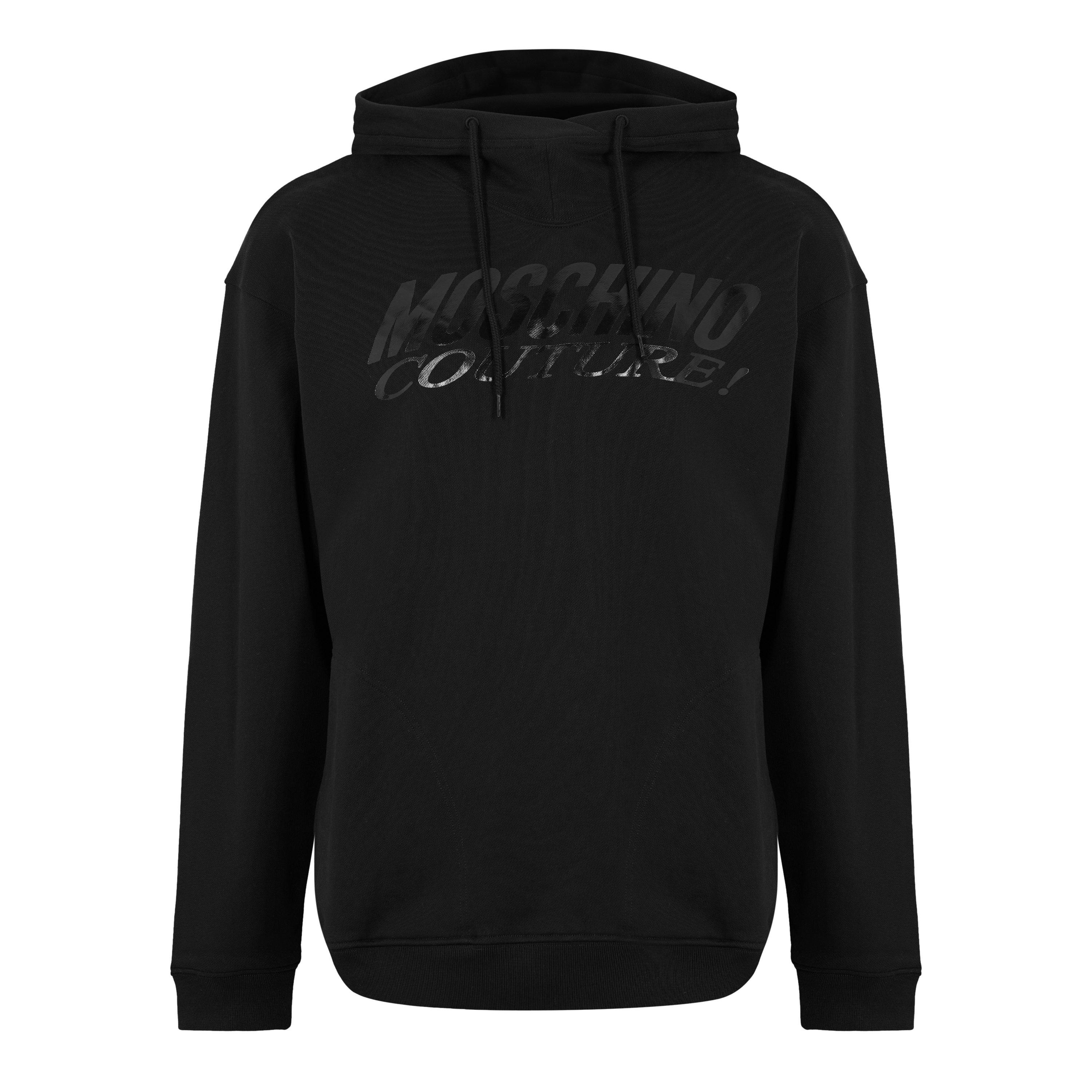 Black - Moschino - Moschino Knit Hoodie Sn99 - 1